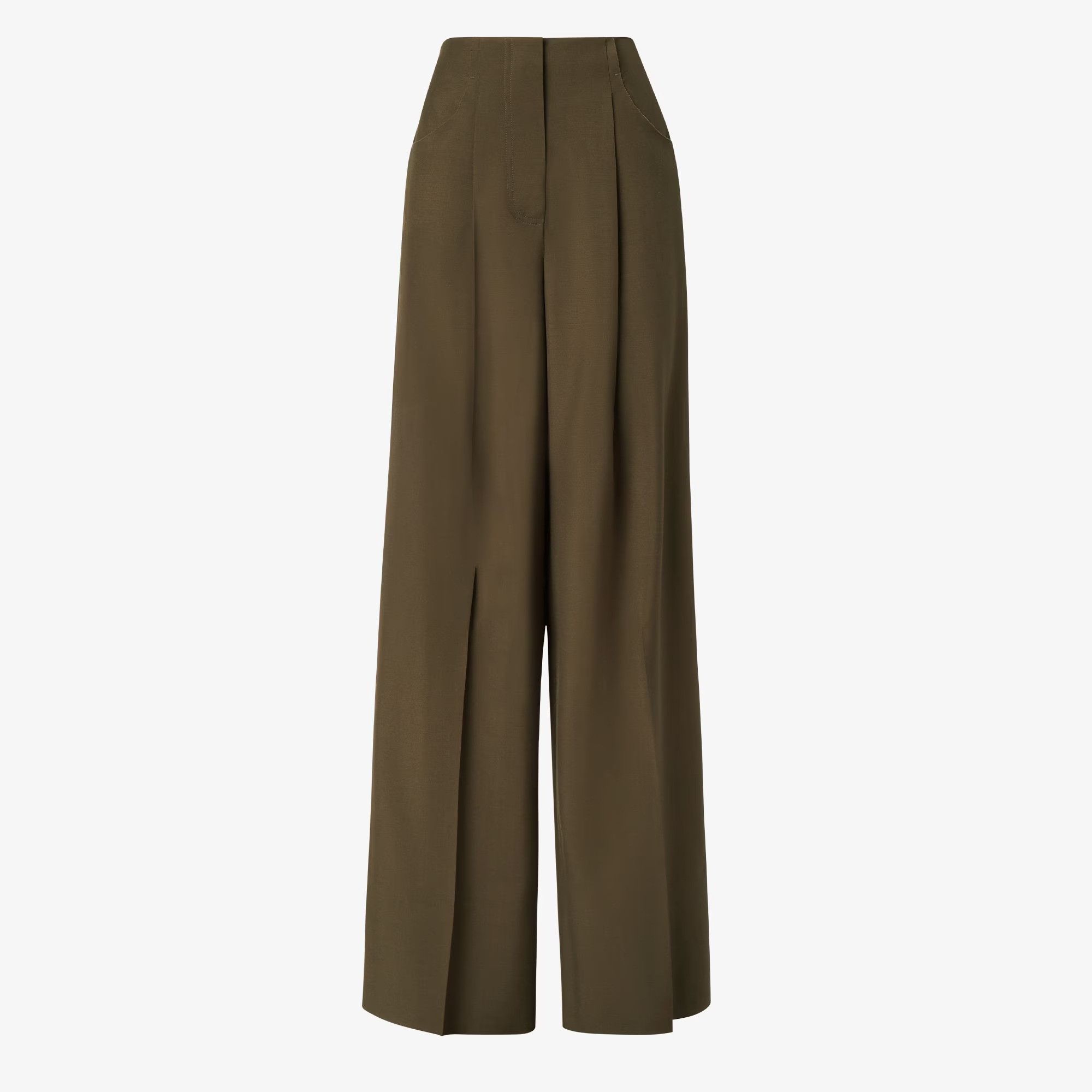 Fendi Fendi Wide Fit Pants In Wool And Mohair tag size 44 Women - USA Duties Paid Size 30" / US 8 / IT 44 - 1 Thumbnail