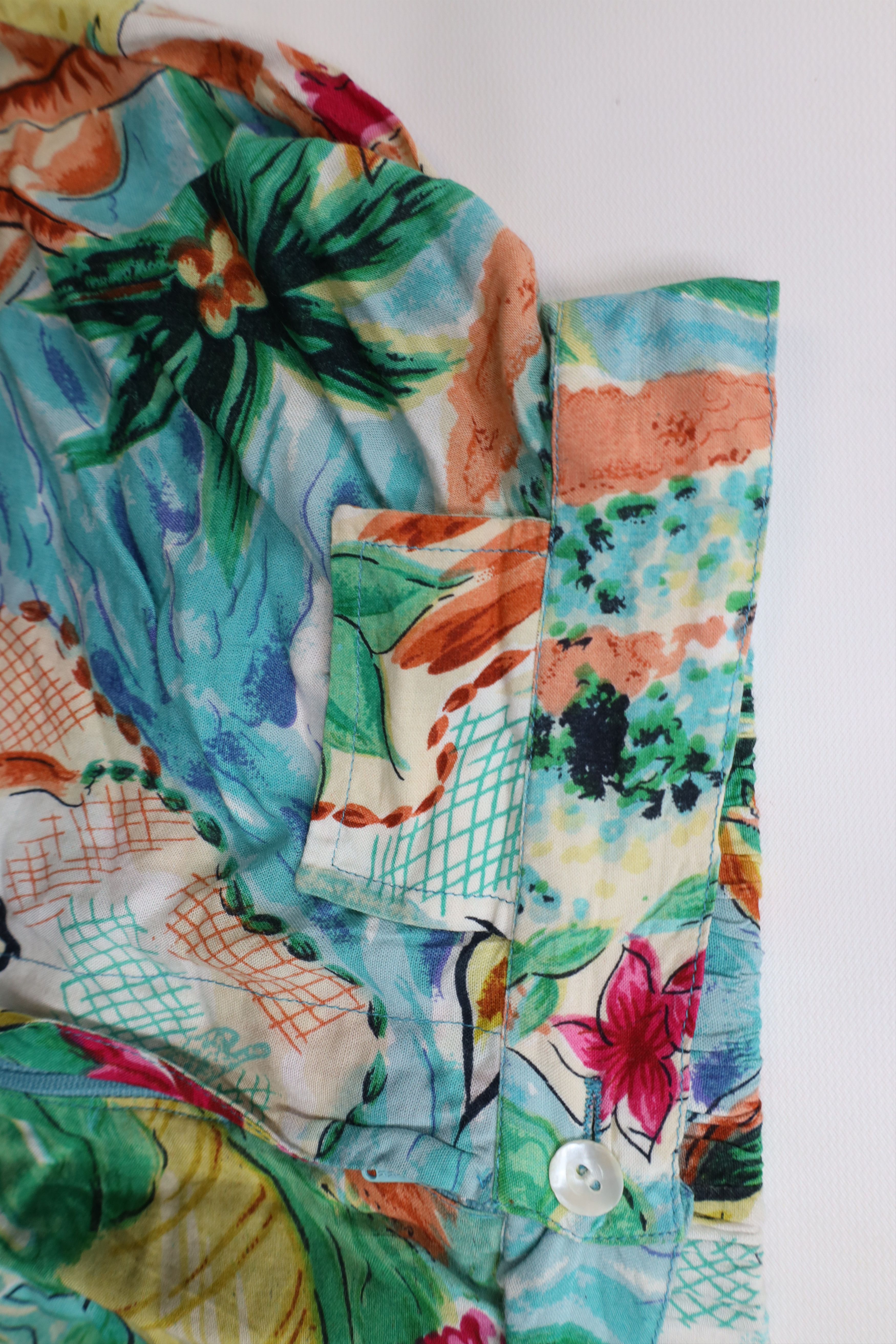 Vintage Vintage 90s Streetwear Pineapple Sailing Beach Surf Shorts Size 28" / US 6 / IT 42 - 6 Thumbnail