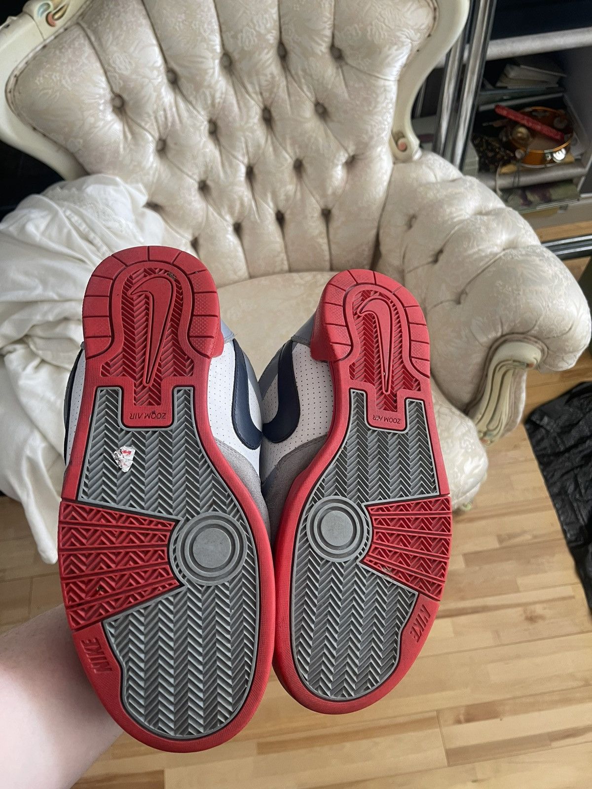 Nike Nike Zoom Air Regime 2006 Grey White Red Black - 9.5 Size US 9.5 / EU 42-43 - 4 Thumbnail