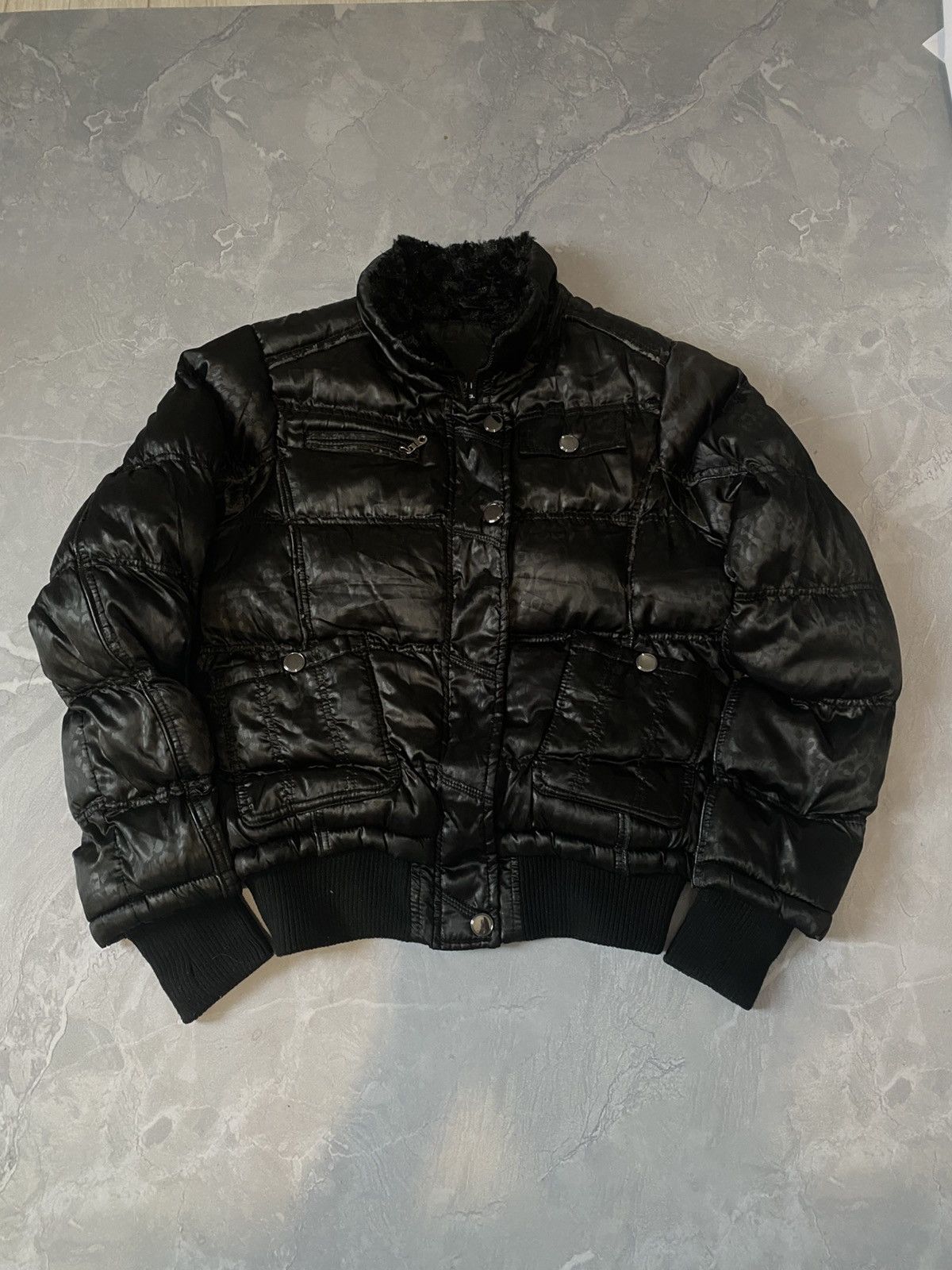 Japanese Brand Rare Avan Grunge Bomber With Fur /Y2K Darkwear Grail Size US S / EU 44-46 / 1 - 1 Thumbnail
