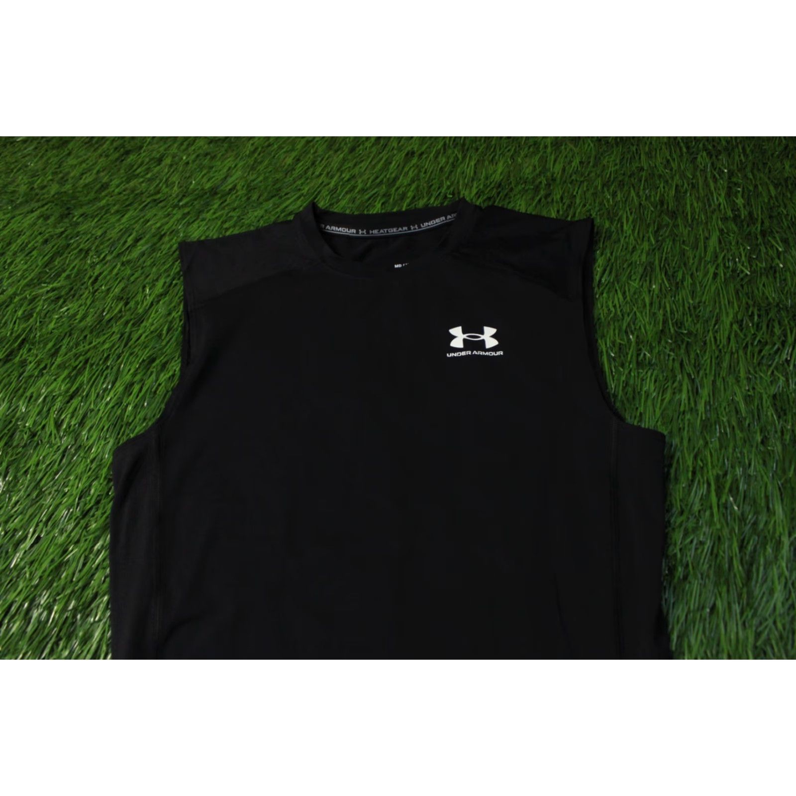 Under Armour UNDER ARMOUR HEATGEAR Vest Shirt 2023 MEN Training SIZE M Black Core Layer Sleeveless Logo On Back Size US M / EU 48-50 / 2 - 3 Thumbnail