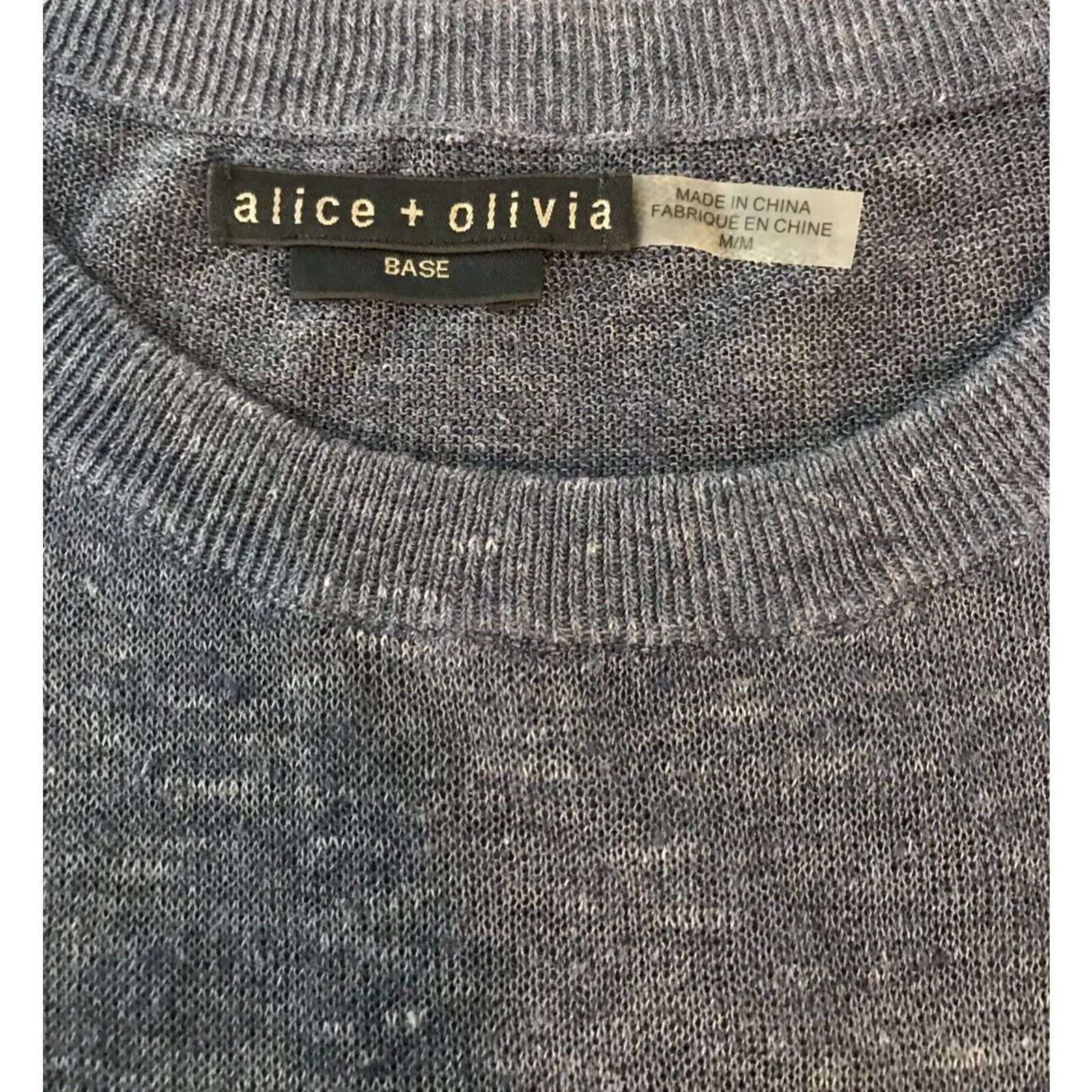 Alice + Olivia Alice+Olivia Base Jamica Linen Blue Denim Linen Blend Tank Size M / US 6-8 / IT 42-44 - 6 Thumbnail