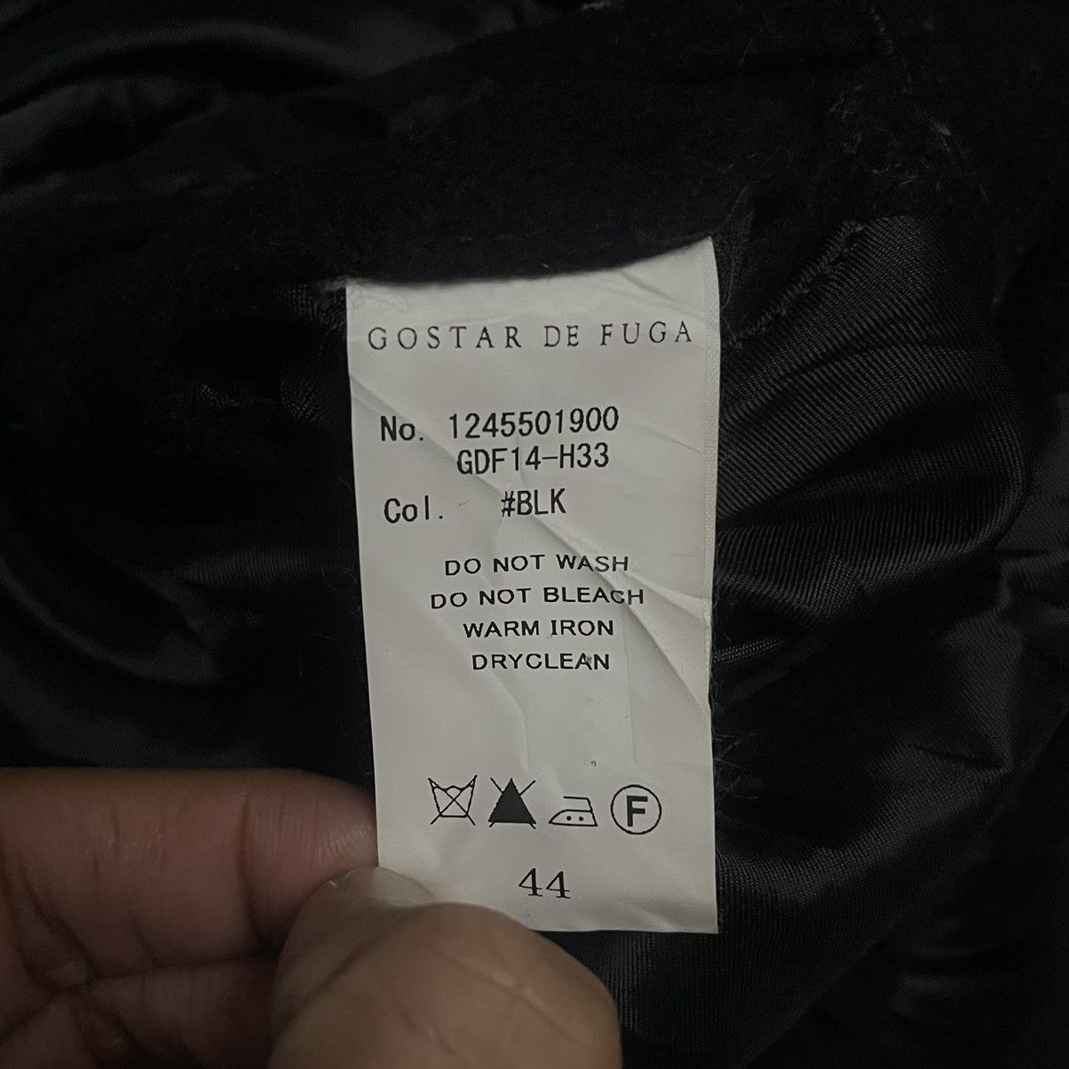 GOSTAR DE FUGA 🇯🇵 COSTAR DE FUGA DOUBLE BREASTED GOTHIC WOOL JACKET Size US M / EU 48-50 / 2 - 14 Thumbnail