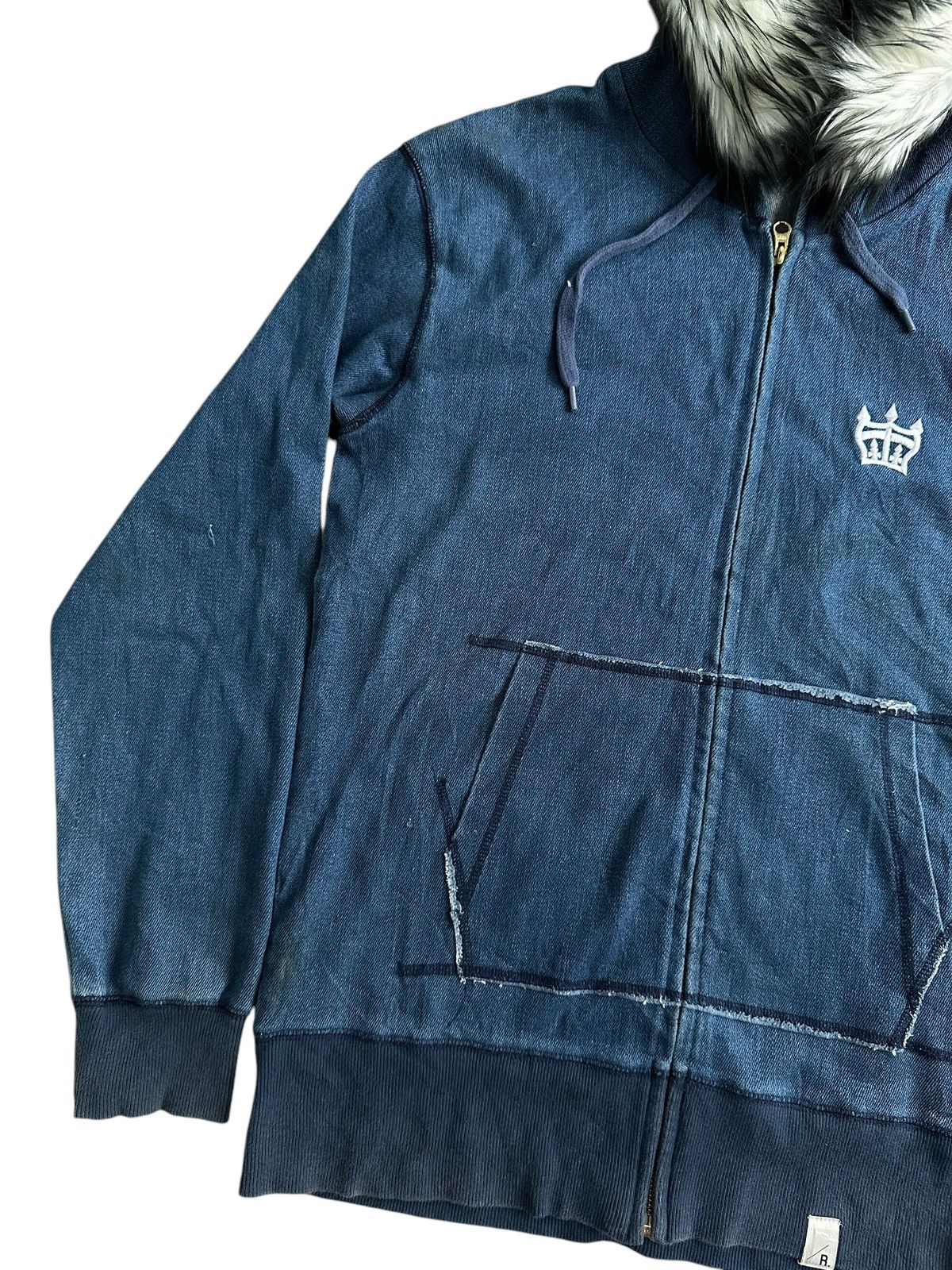 Hysteric Glamour DISTRESSED RODEO CROWN Zip Fur HOODIE IFSIXWASNINE LGB STYLE Size US M / EU 48-50 / 2 - 4 Thumbnail