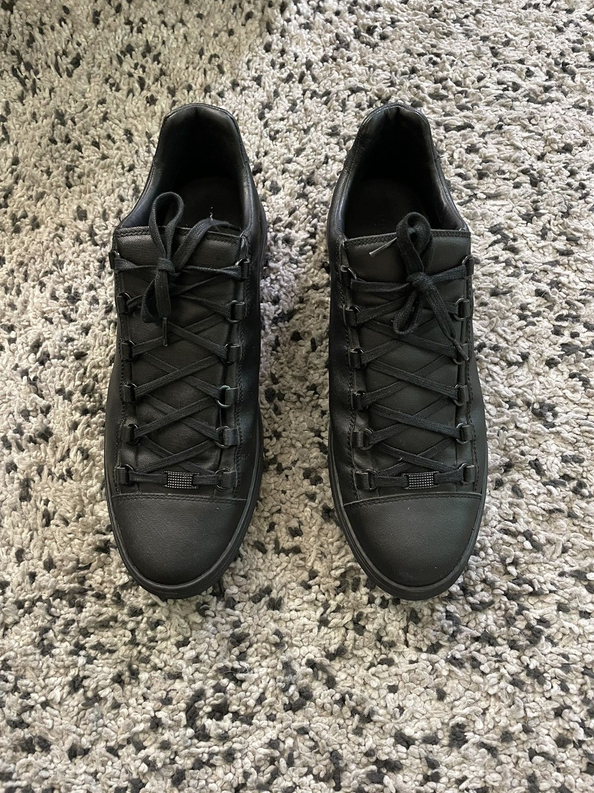 Pre-owned Balenciaga Arenas Shoes In Black