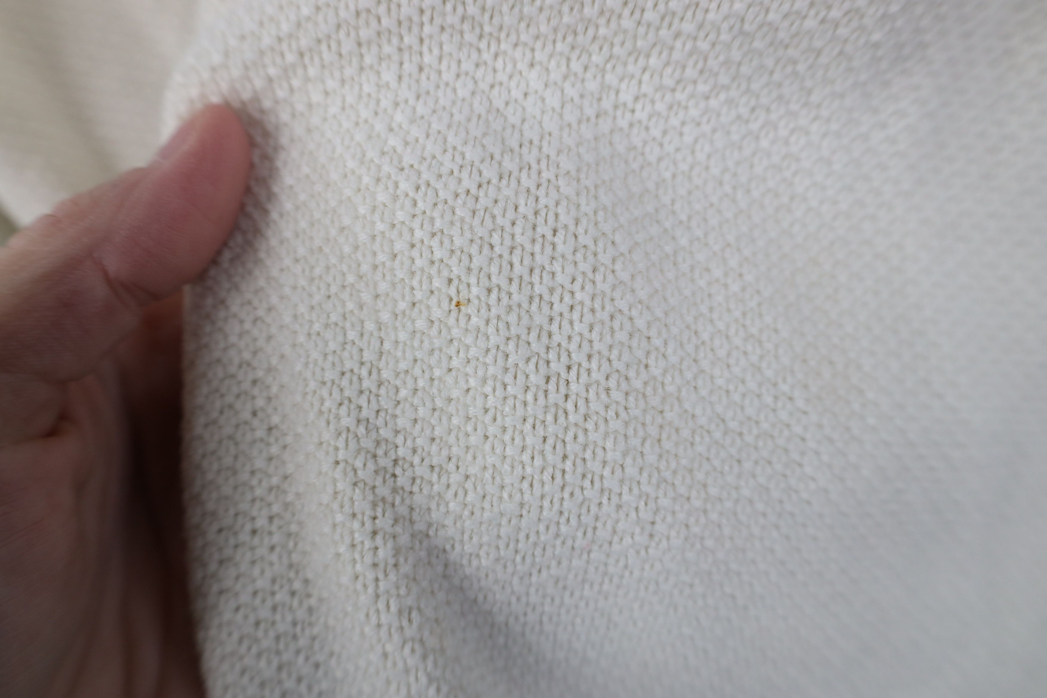 Pierre Cardin Vintage 70s 80s Pierre Cardin Knit V-Neck Sweater Cream USA Size US L / EU 52-54 / 3 - 6 Thumbnail