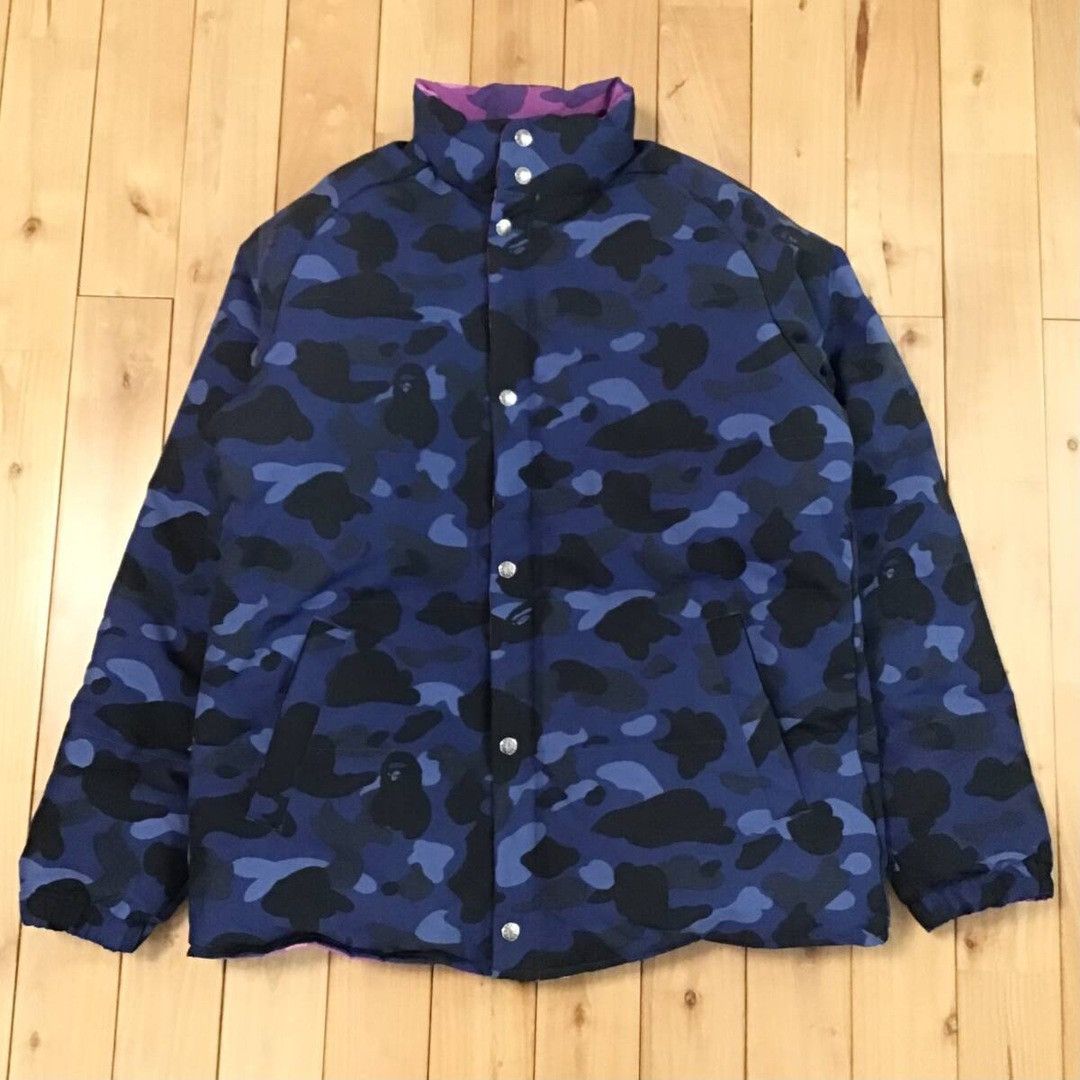 Bape × Nigo 🔥Reversible🔥 BAPE Puffer Down jacket purple camo x blue camo Size US L / EU 52-54 / 3 - 4 Thumbnail