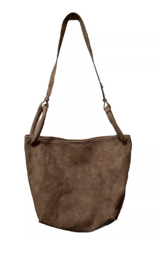 Anthropologie Anthropologie Beige Tie Dye Eyelet Suede Purse & Makeup Bag Size ONE SIZE - 1 Thumbnail