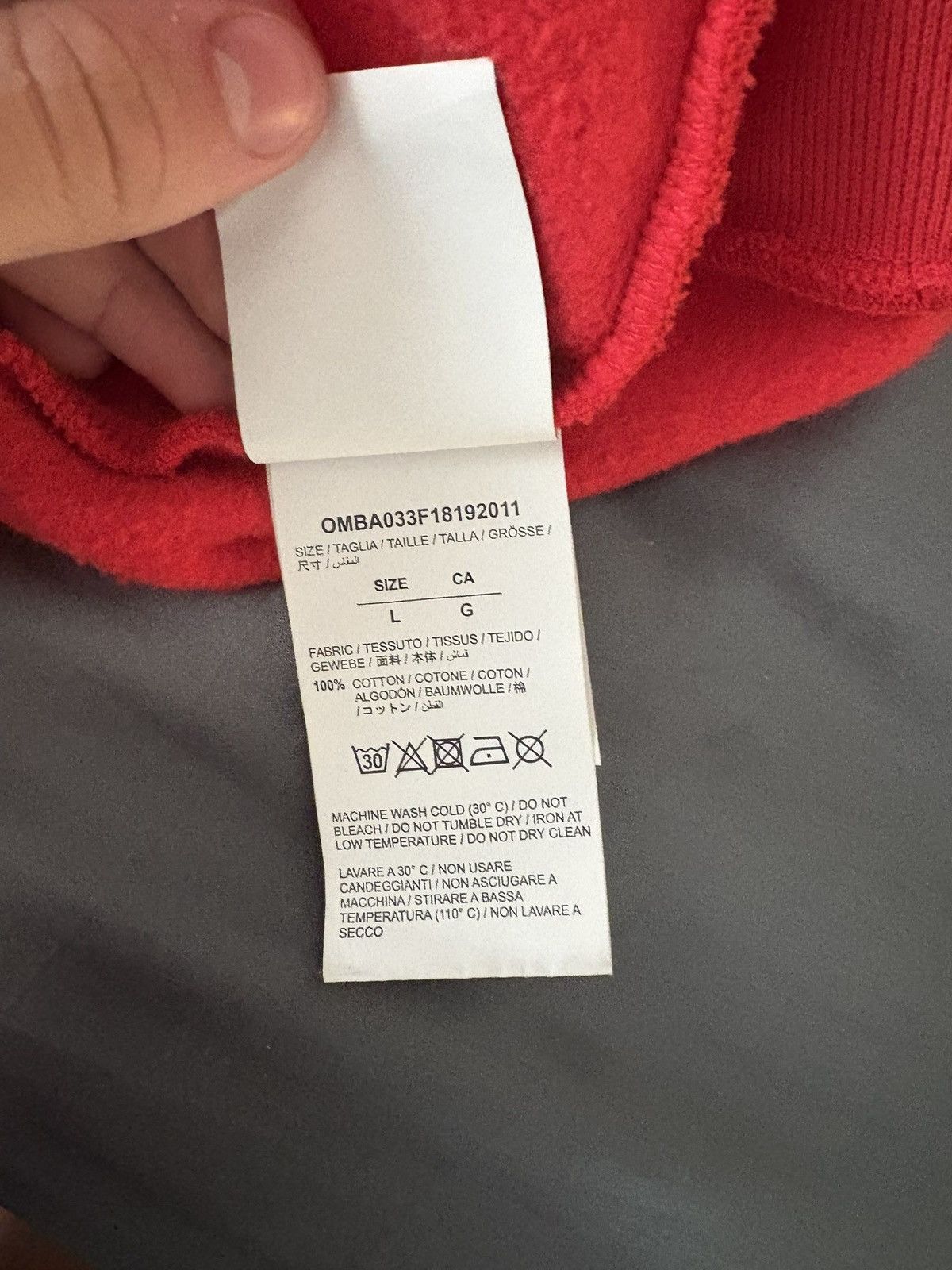 Off-White FW 2019 Red Offwhite Sweater Size US M / EU 48-50 / 2 - 4 Thumbnail