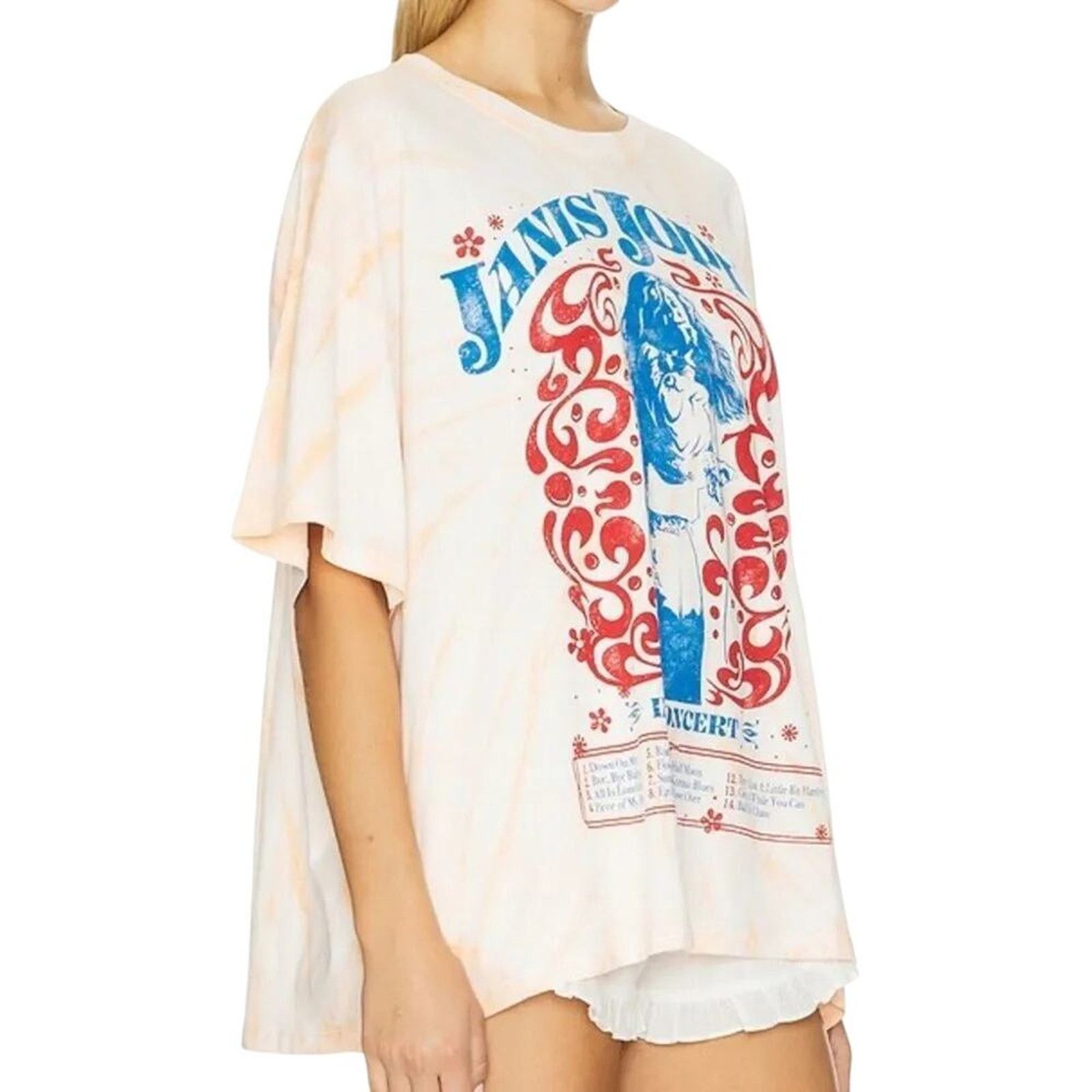 Daydreamer DAYDREAMER Janis Joplin in Concert One Size Tee w/ Sun Burst Size ONE SIZE - 5 Thumbnail