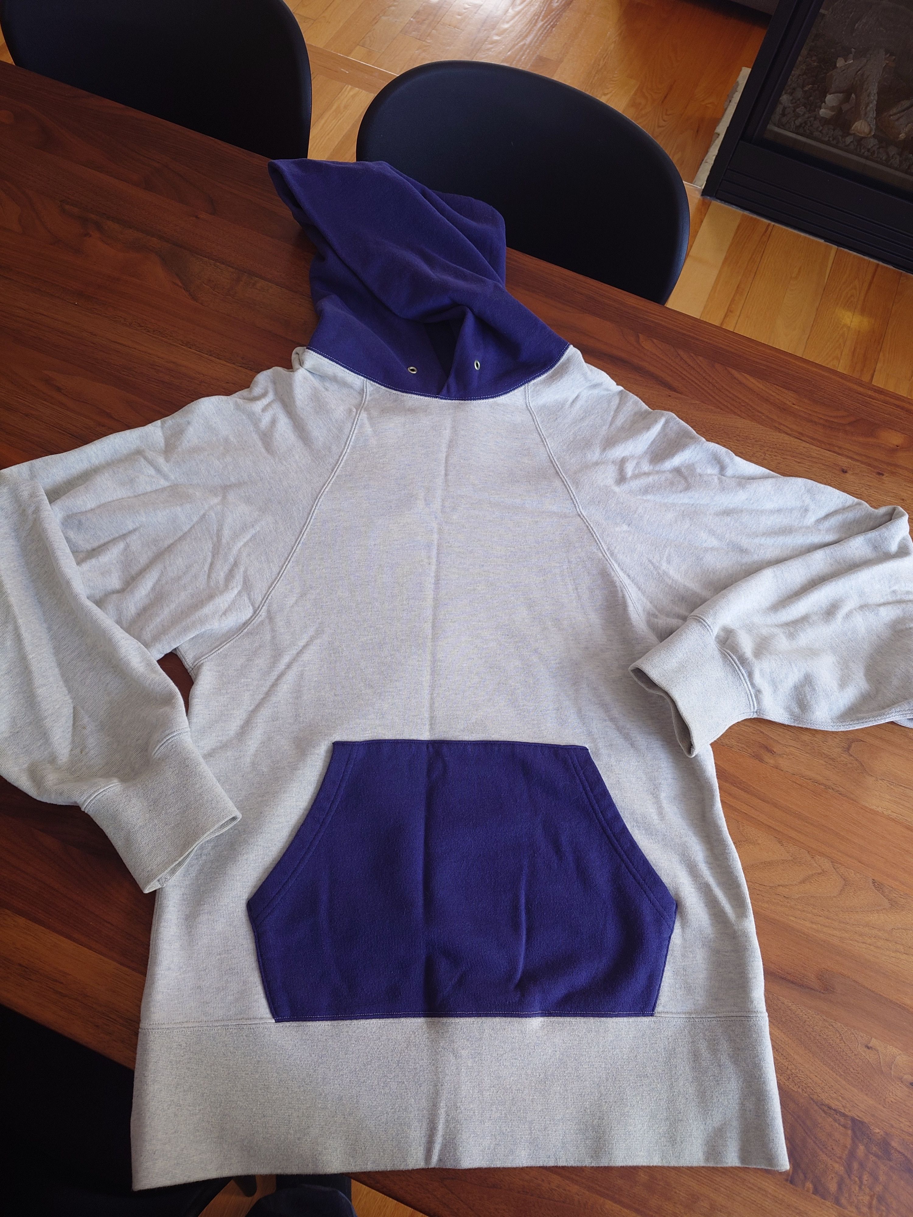 Visvim Visvim Big Sleeve Hoodie P.O. Navy - Size 3 Size US L / EU 52-54 / 3 - 1 Thumbnail
