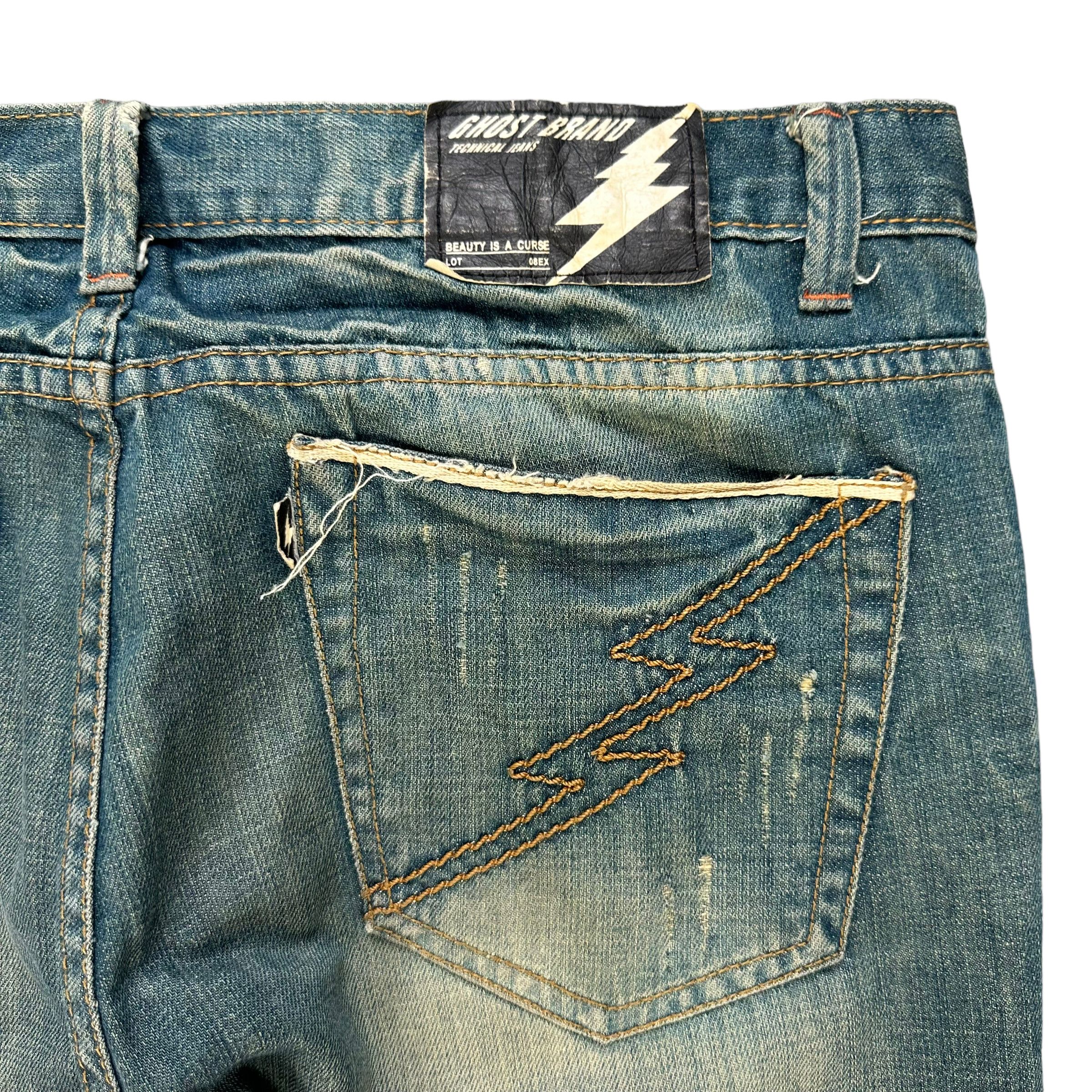 Japanese Brand GHOST BRAND TECHNICAL JEANS RUSTY DENIM PANT #7799-176 Size US 34 / EU 50 - 13 Thumbnail