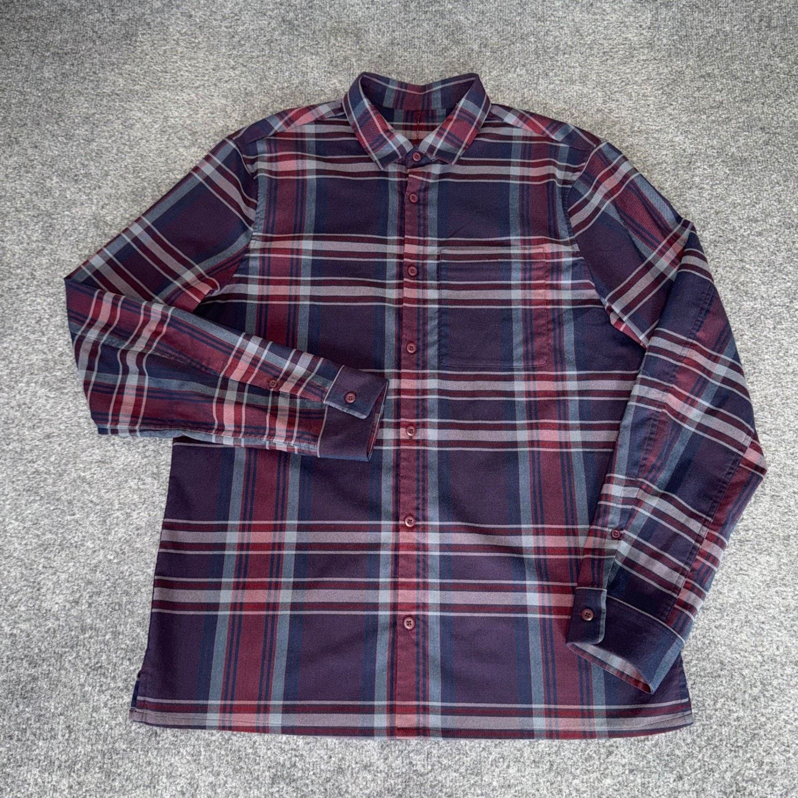 Lululemon Lululemon Masons Peak Mens Medium Plaid LS Flannel Shirt Size US M / EU 48-50 / 2 - 1 Thumbnail