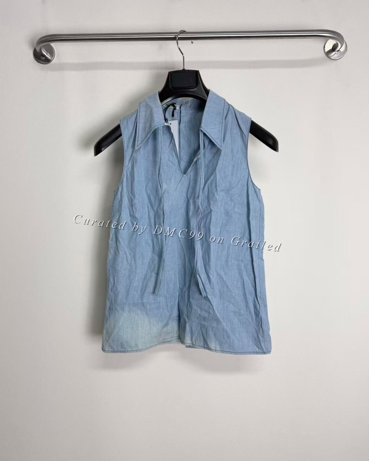 Miu Miu Miu Miu Sleeveless Denim Vest Size S / US 4 / IT 40 - 1 Thumbnail