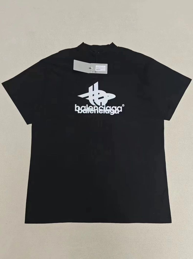 Balenciaga Phantom Overlap 3 B logo do old short sleeve T-
