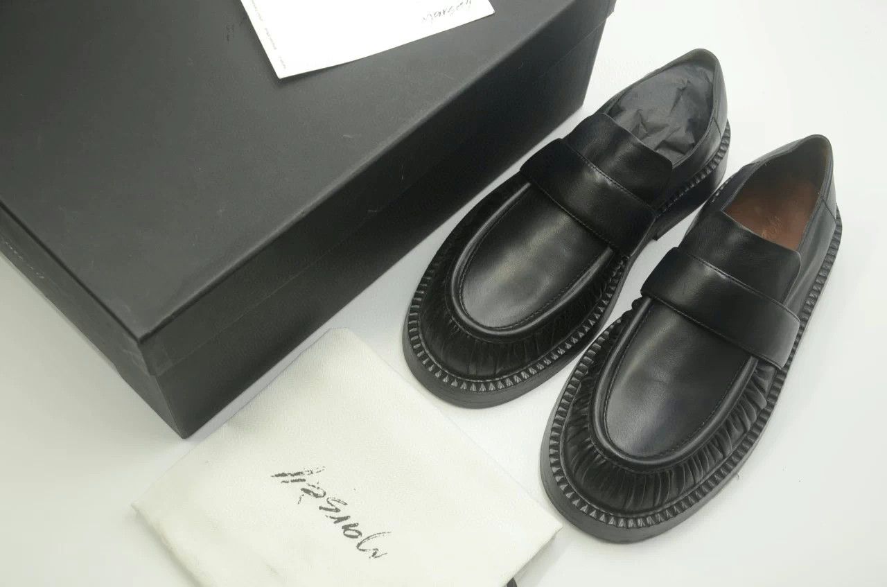 Marsell Marsell Black Platform Pleated Loafer Boot Size US 9 / IT 39 - 2 Thumbnail