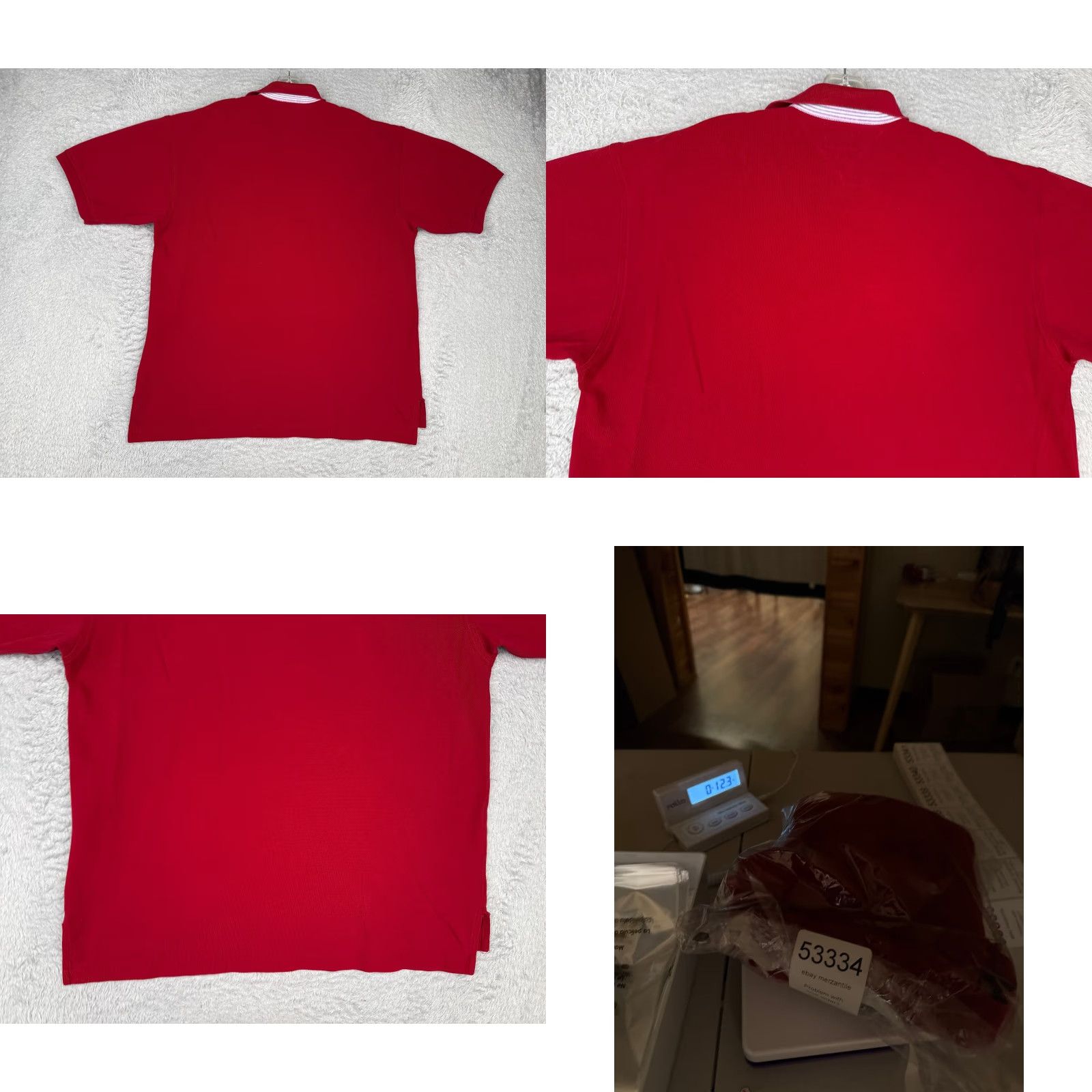 Tommy Hilfiger Tommy Hilfiger Polo Shirt Men Adult Large Red 100% Cotton Short Sleeve Jersey Crest Polo Shirt Modern American Sports Mens Size US L / EU 52-54 / 3 - 9 Thumbnail