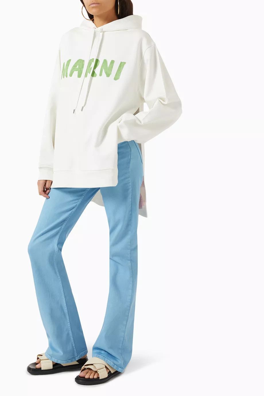 Marni o1y1125 Denim Pant in Azure Size 27" / US 4 / IT 40 - 2 Thumbnail