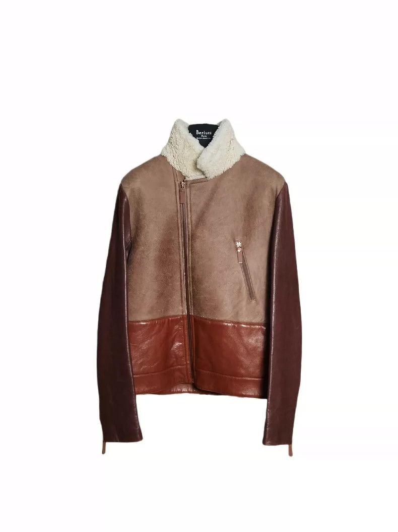 Givenchy Givenchy Poster Style Fur and Leather Patchwork Jacket 2506 Size US L / EU 52-54 / 3 - 3 Thumbnail