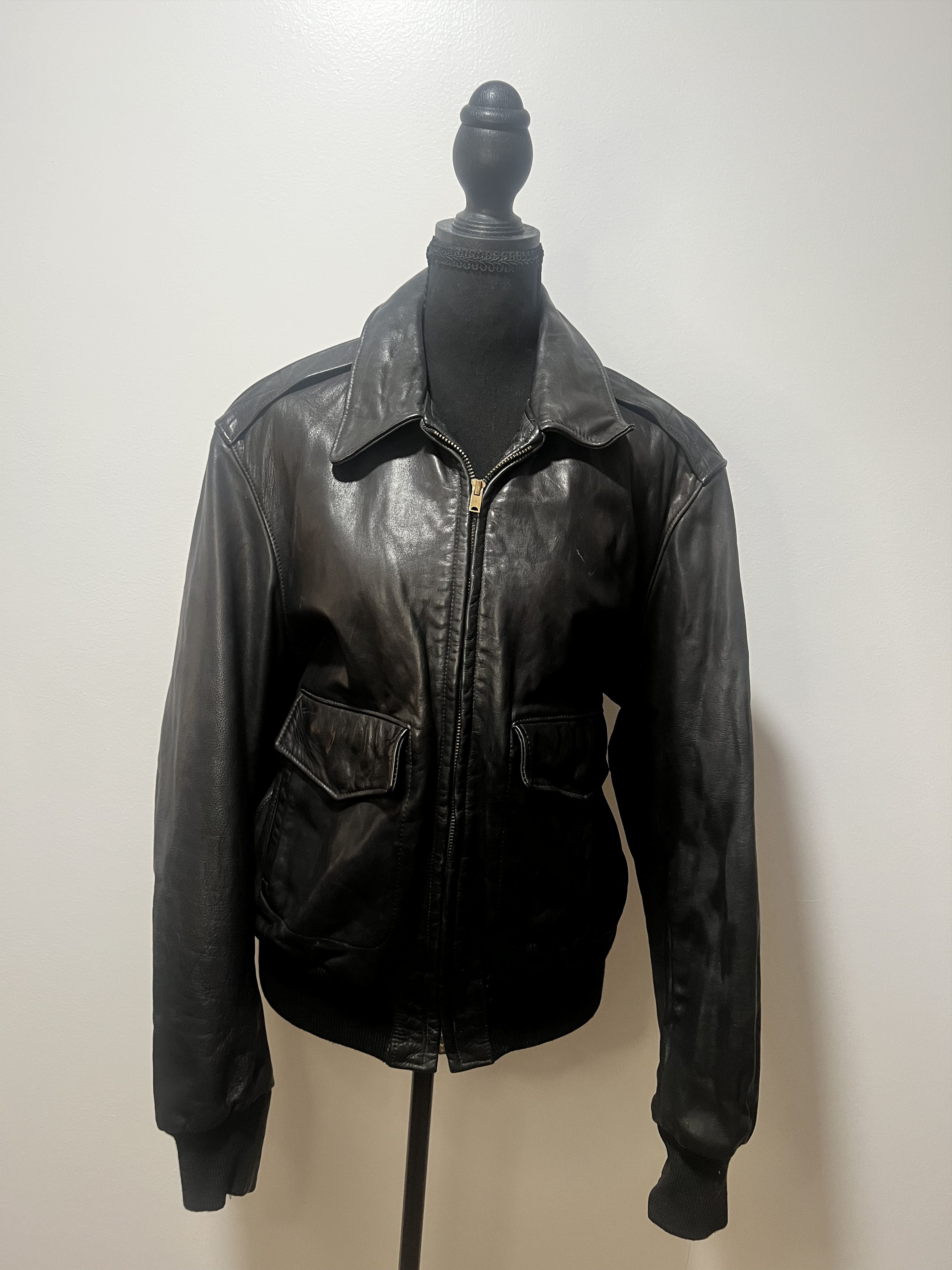 Golden Bear VINTAGE GOLDEN BEAR LEATHER BOMBER JACKET Size 42 Size M / US 6-8 / IT 42-44 - 1 Thumbnail