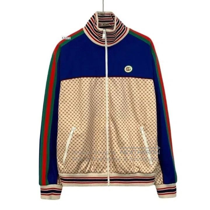 Gucci Gucci Logo Print Stripe Zip Jacket. Size US S / EU 44-46 / 1 - 1 Thumbnail
