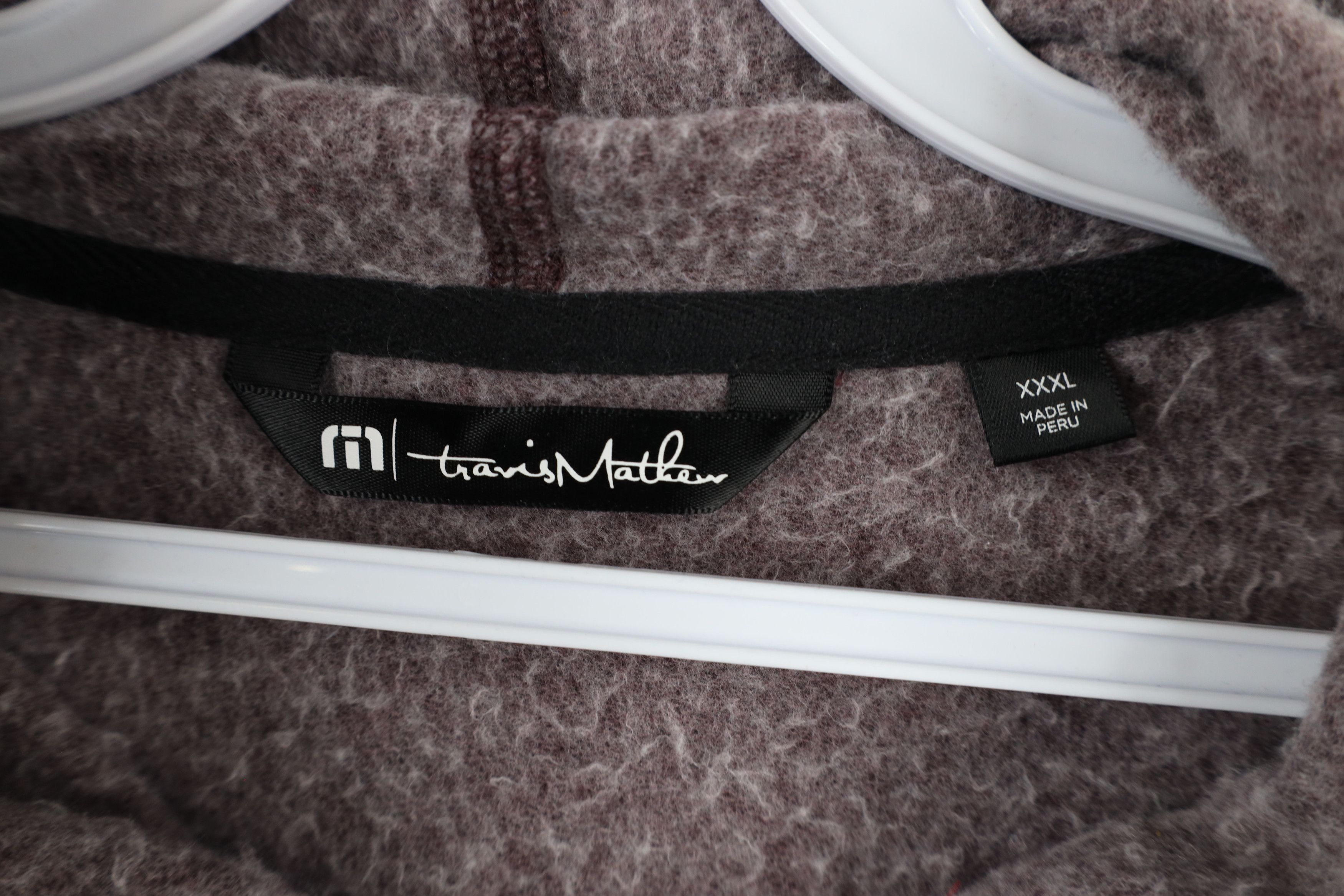 TravisMathew × Vintage Travis Mathew Golf Soft Knit Henley Hoodie Sweatshirt Purple Size US XXL / EU 58 / 5 - 7 Thumbnail