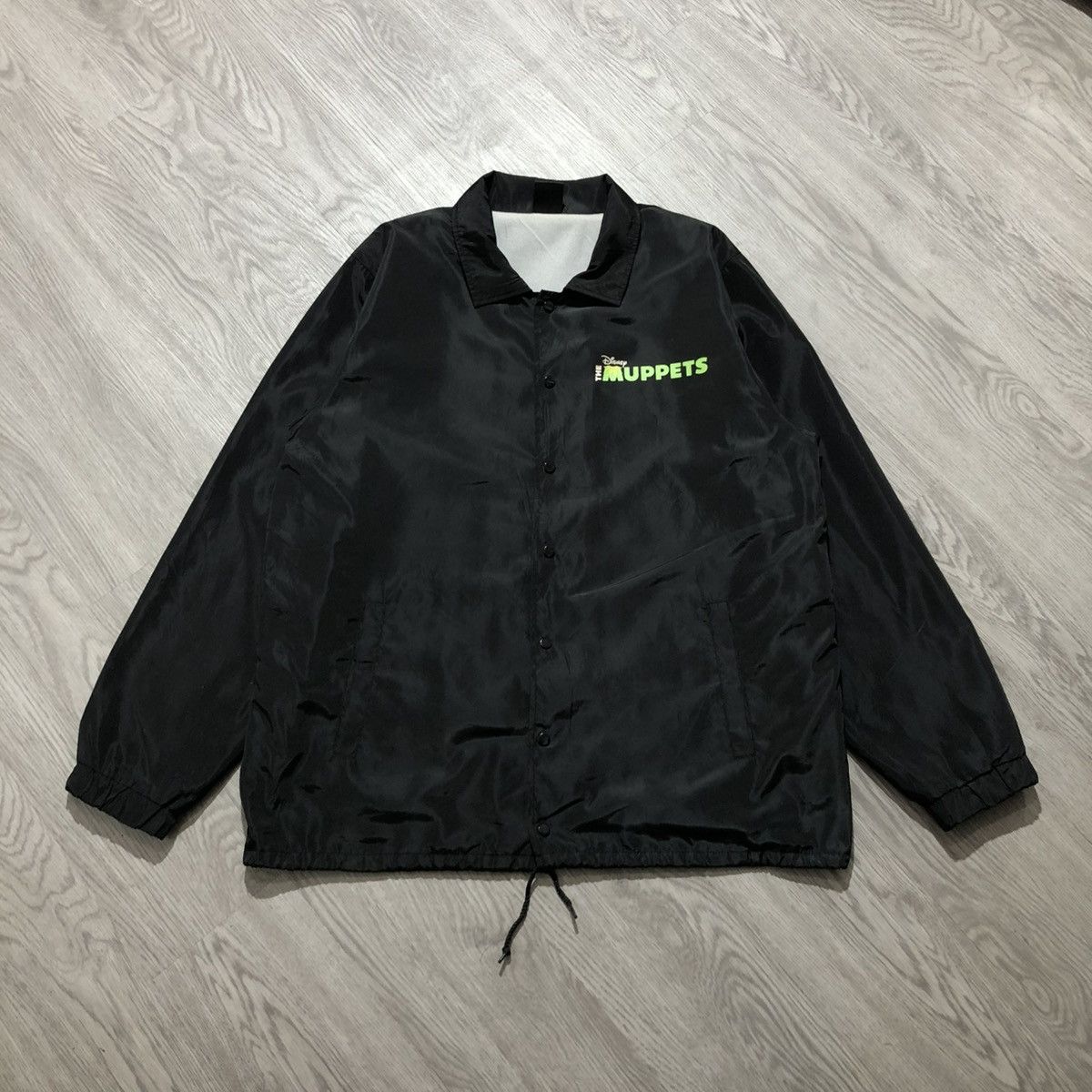 Disney 2000s Disney The Muppets Kermit Big Frame Coach Jacket Black Size US XL / EU 56 / 4 - 7 Thumbnail
