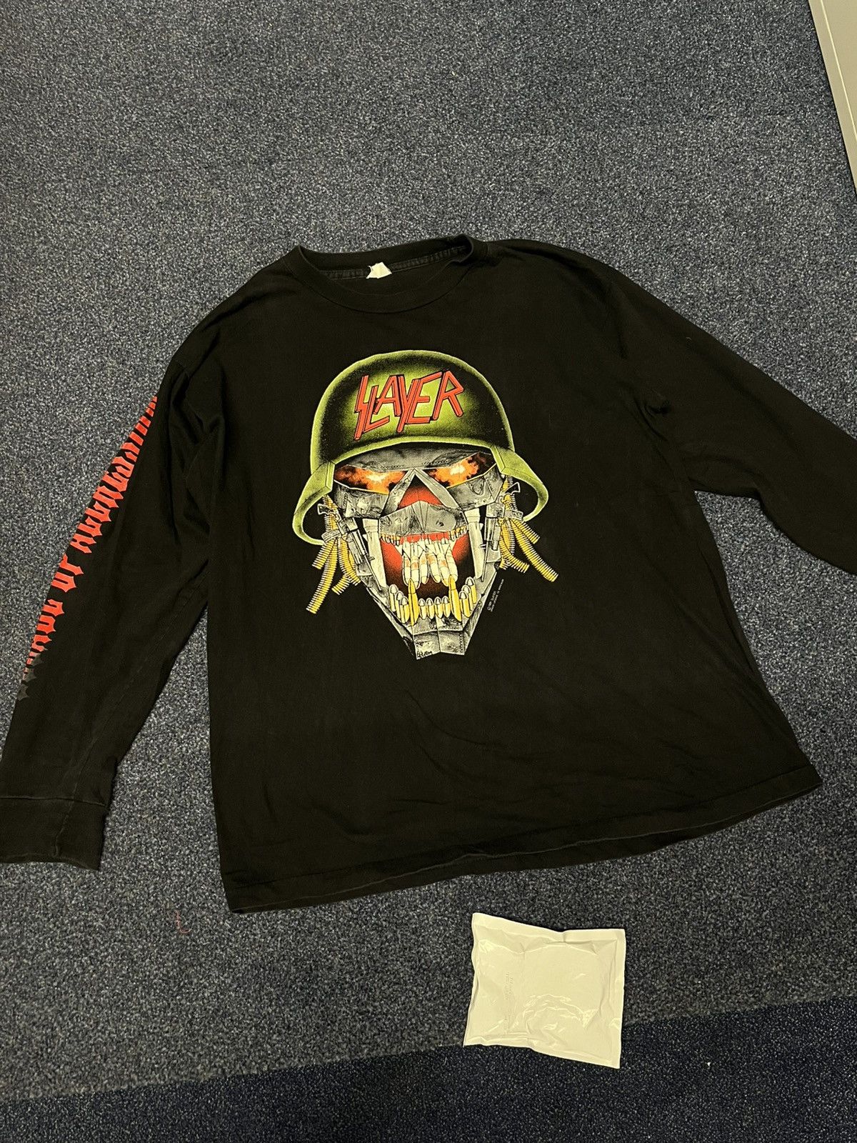 Slayer × Vintage Slayer Clash of the Titans Tour 1991 Long sleeve Size US L / EU 52-54 / 3 - 1 Thumbnail