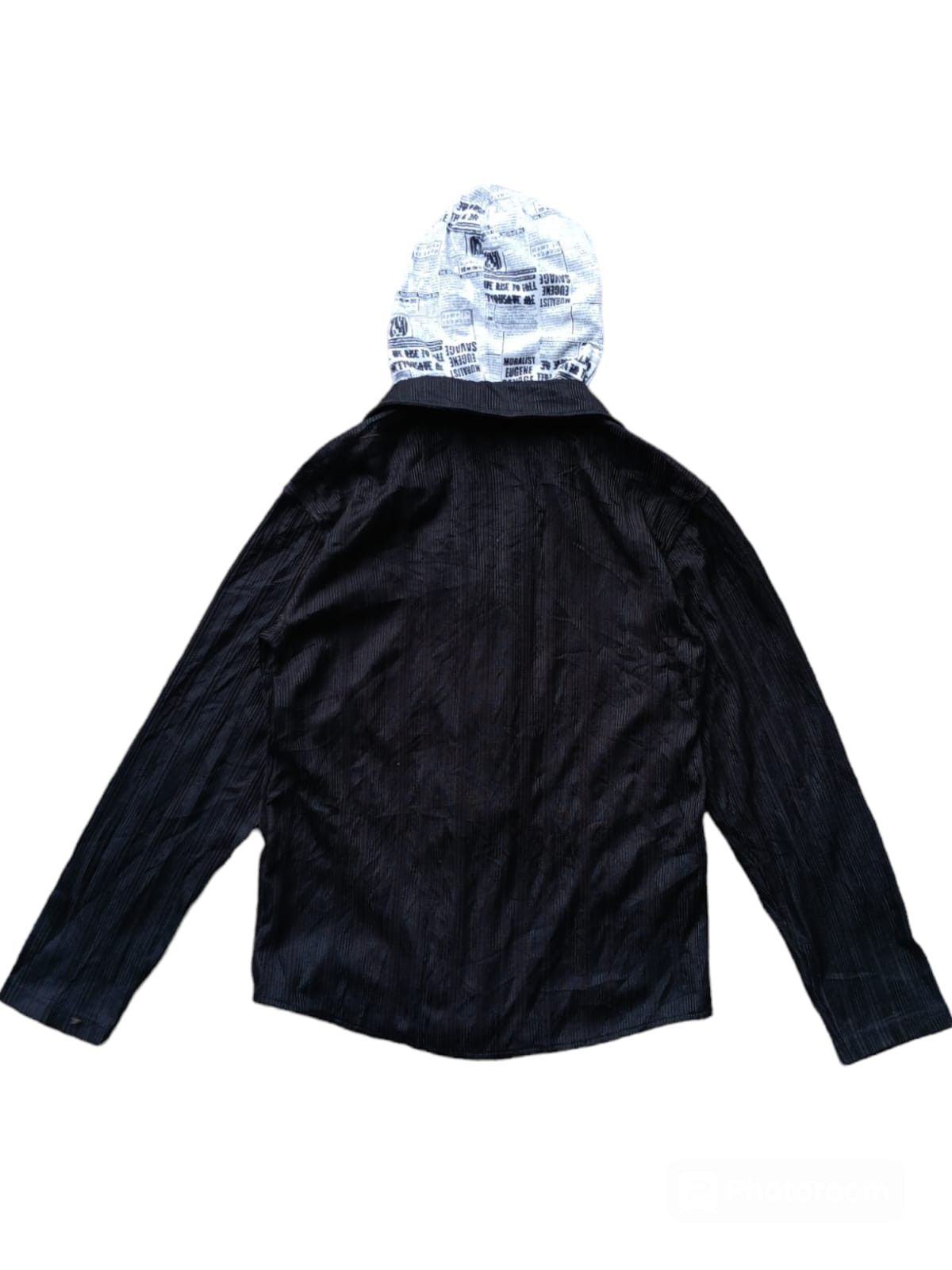 Japanese Brand The boys garden news papper double layer lace up hoodie Size US M / EU 48-50 / 2 - 8 Thumbnail