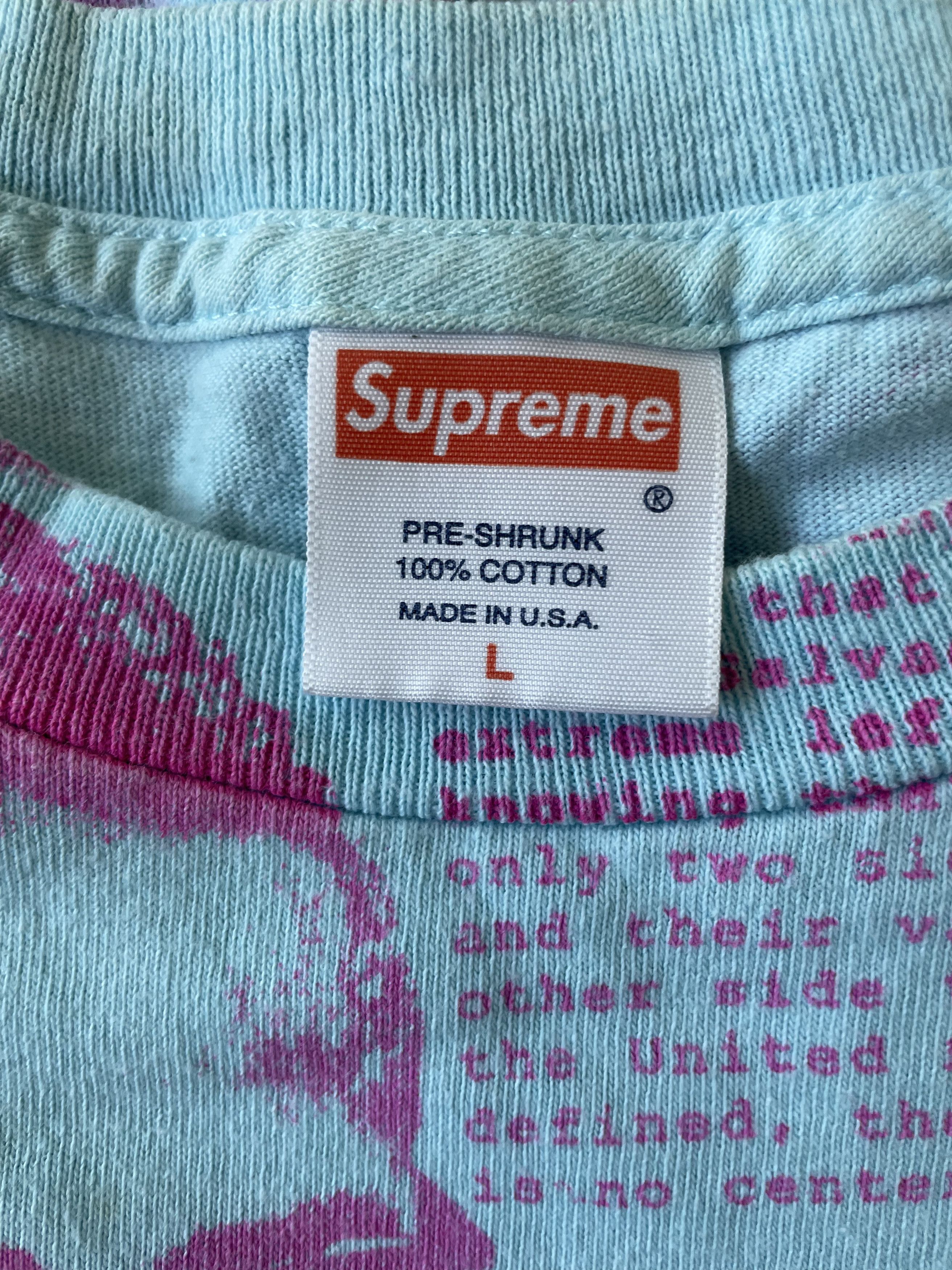 Supreme Supreme Phase 2 Malcolm X T-Shirt 2007 Large Teal Blue Tee Size US L / EU 52-54 / 3 - 4 Thumbnail