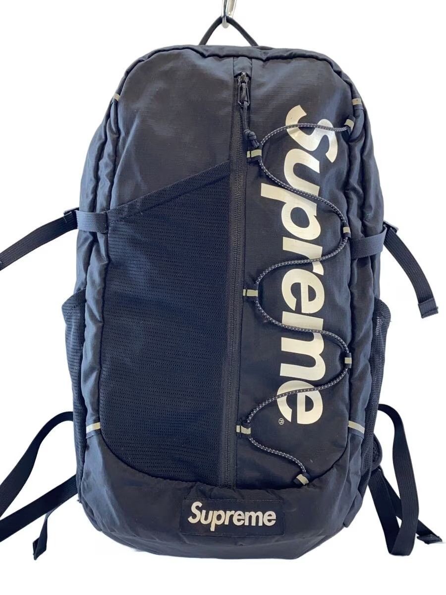Supreme SUPREME Logo Design Backpack Black Nylon One Size