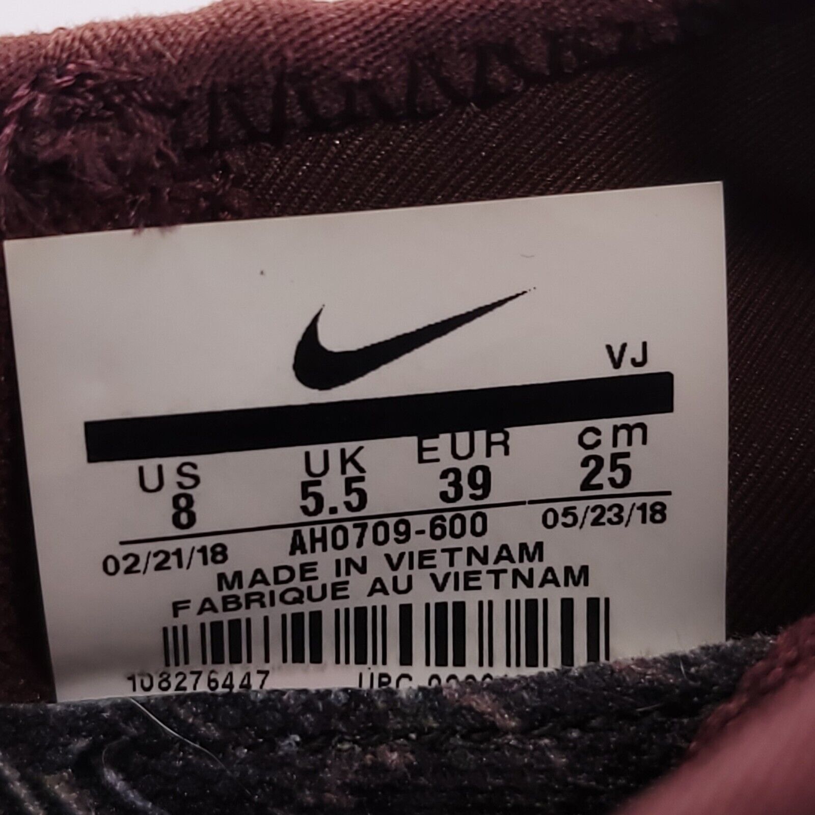Nike Nike Free TR 8 Shoe Womens Size 8 AH0709-600 Burgundy White Size US 8 / IT 38 - 9 Thumbnail