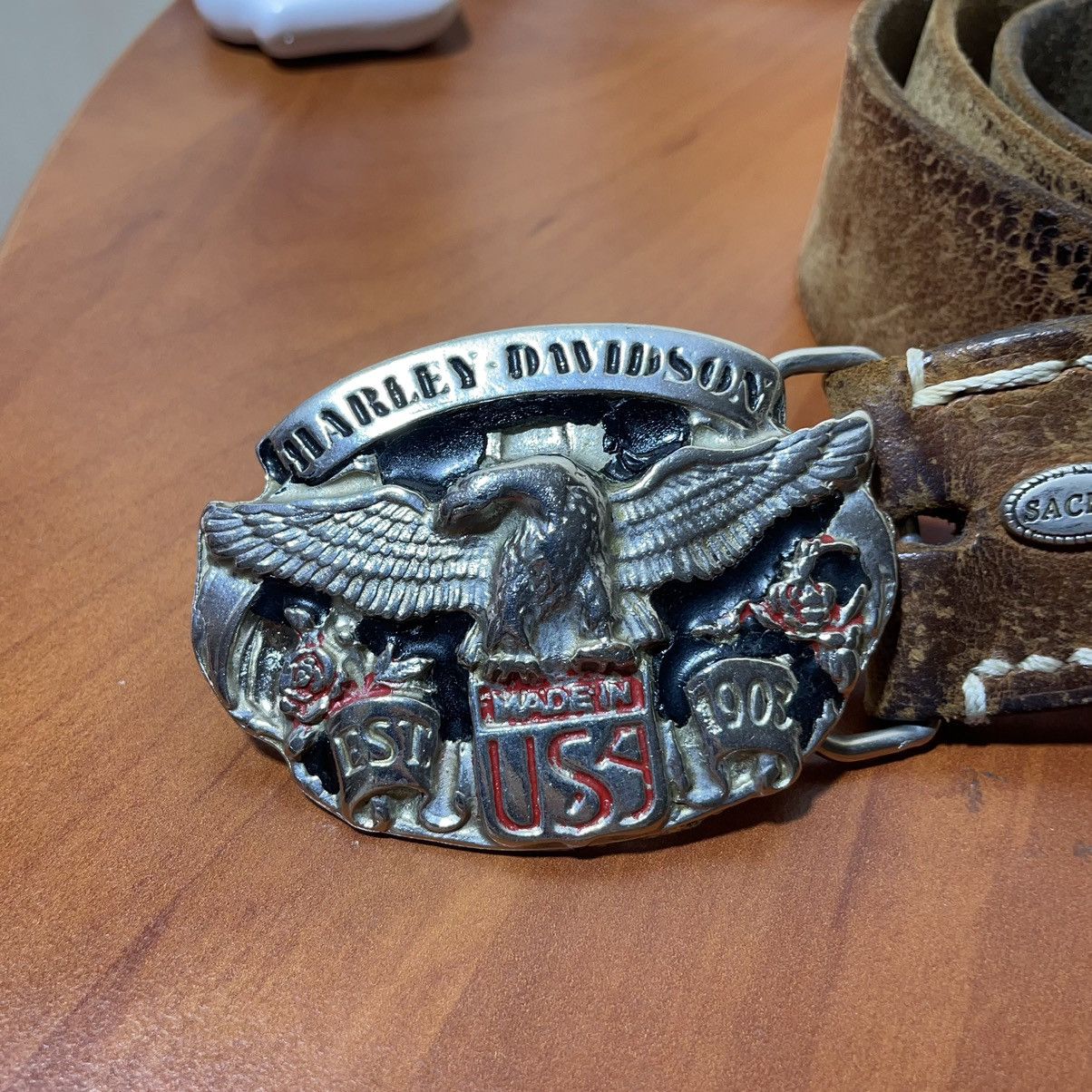 Harley Davidson × Vintage Harley Davidson 1989 very rare vintage belt Size ONE SIZE - 2 Thumbnail