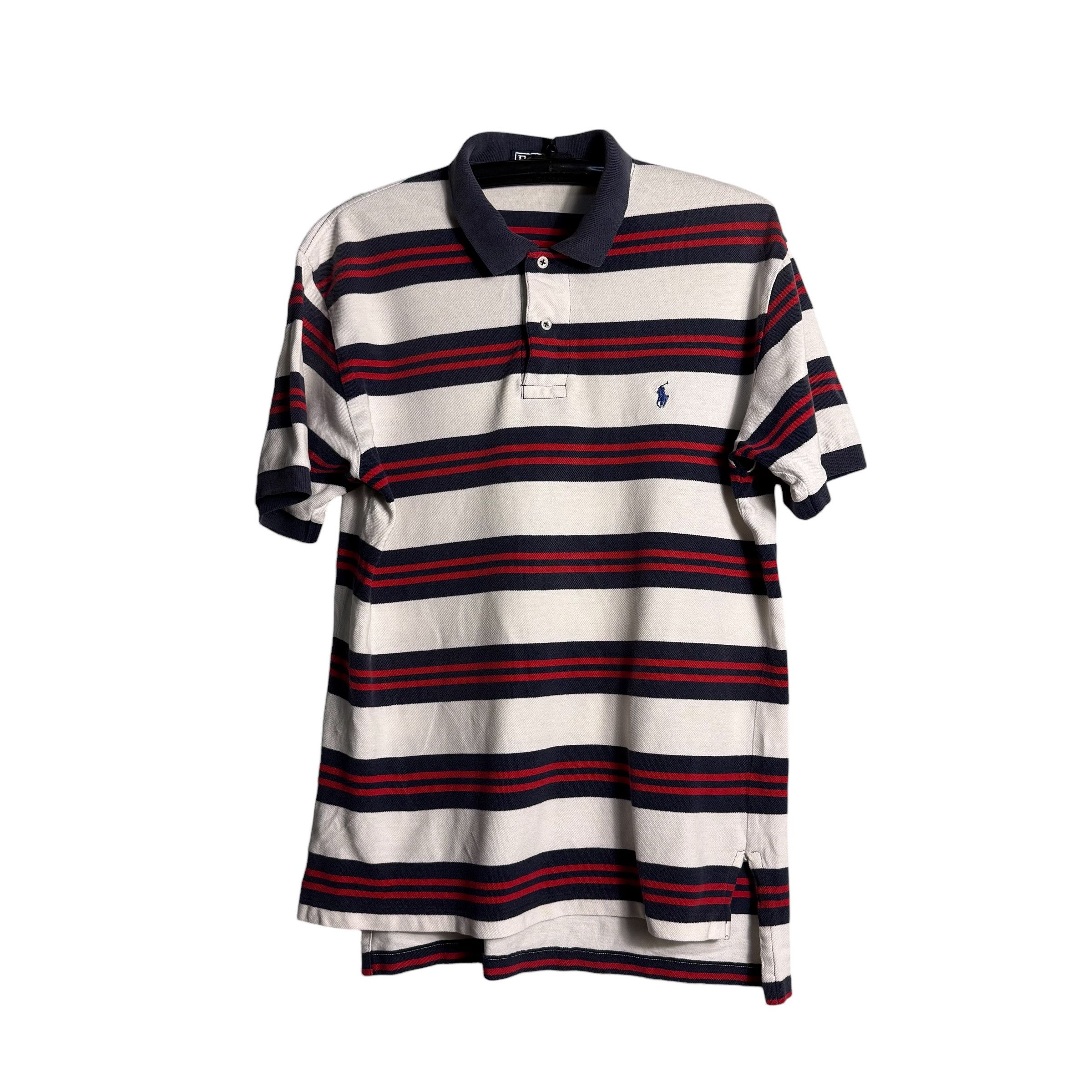 Polo Ralph Lauren 🔥RARE🔥Vintage Polo Ralph Lauren Stripes Polo Shirt Size US L / EU 52-54 / 3 - 1 Thumbnail