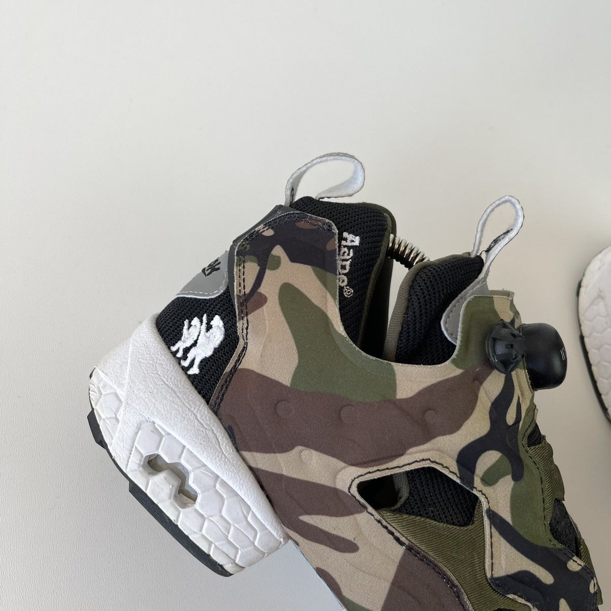 Bape × Reebok Reebok AAPE X Pump Fury Instapump Shoes Camo Bape V53879 Size US 7.5 / EU 40-41 - 6 Thumbnail