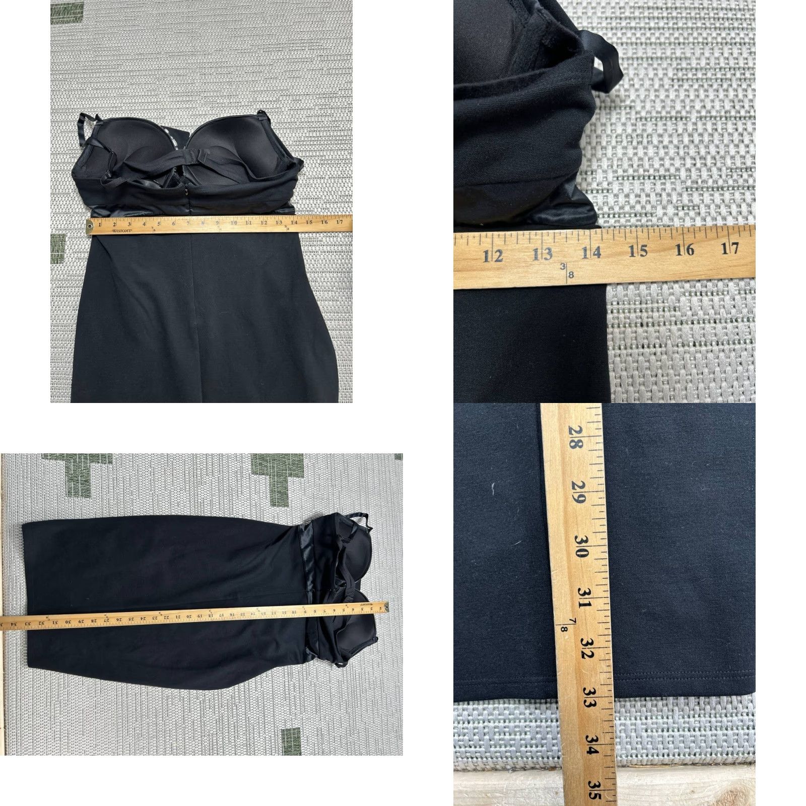 Victoria's Secret Victoria's Secret Jeweled Midi Dress Womens 36 Black Bustier Built In Back Zip Dress Size XS / US 0-2 / IT 36-38 - 8 Thumbnail