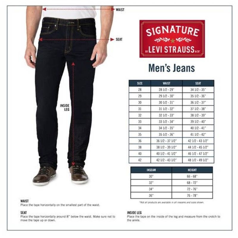 Levi's Men’s Levi Strauss Signature Straight Jeans 32 x 30 Size US 32 / EU 48 - 3 Thumbnail
