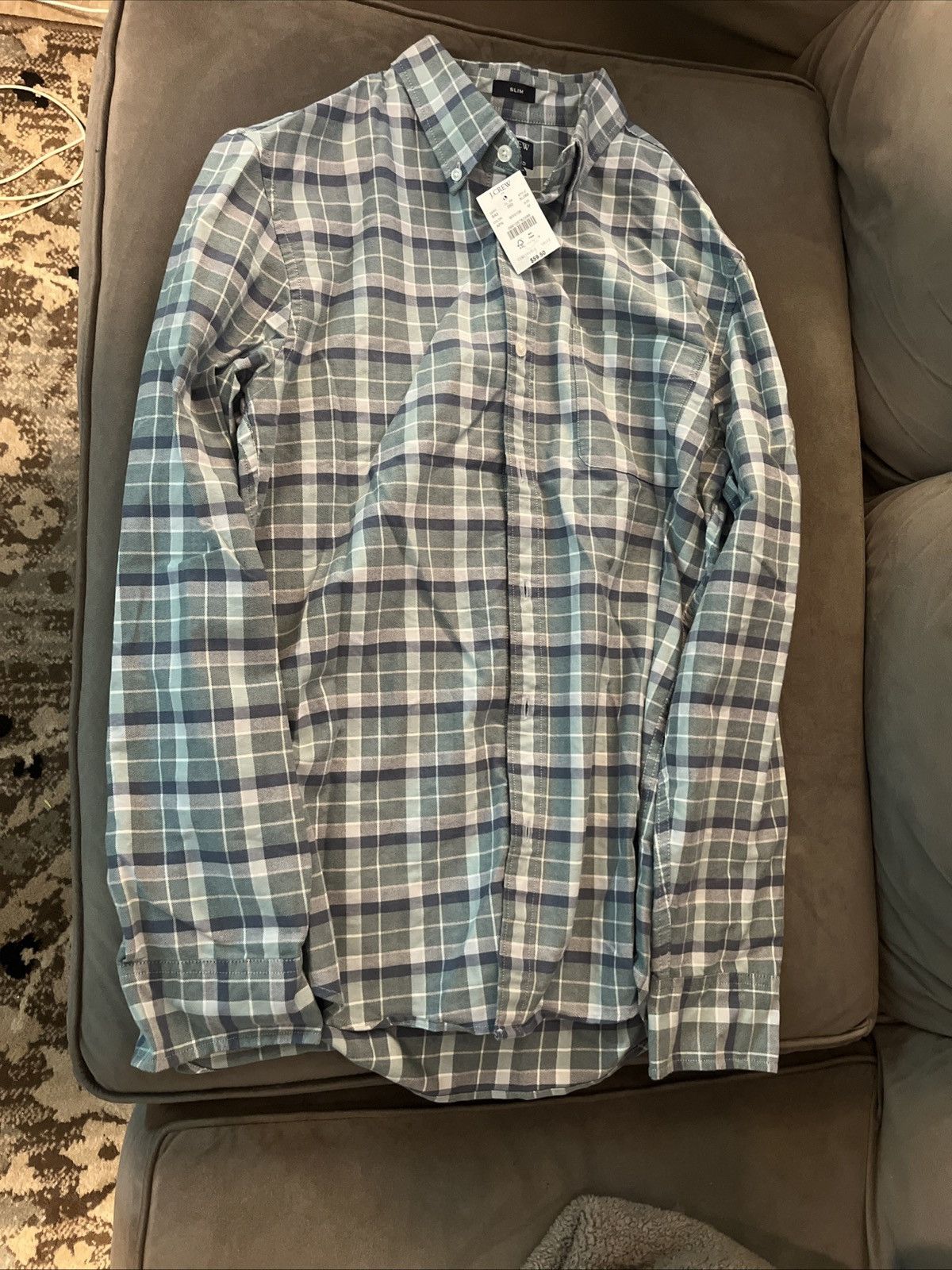 J.Crew J crew Men's Medium slim Button Up Shirt New With Tags Size US M / EU 48-50 / 2 - 1 Thumbnail