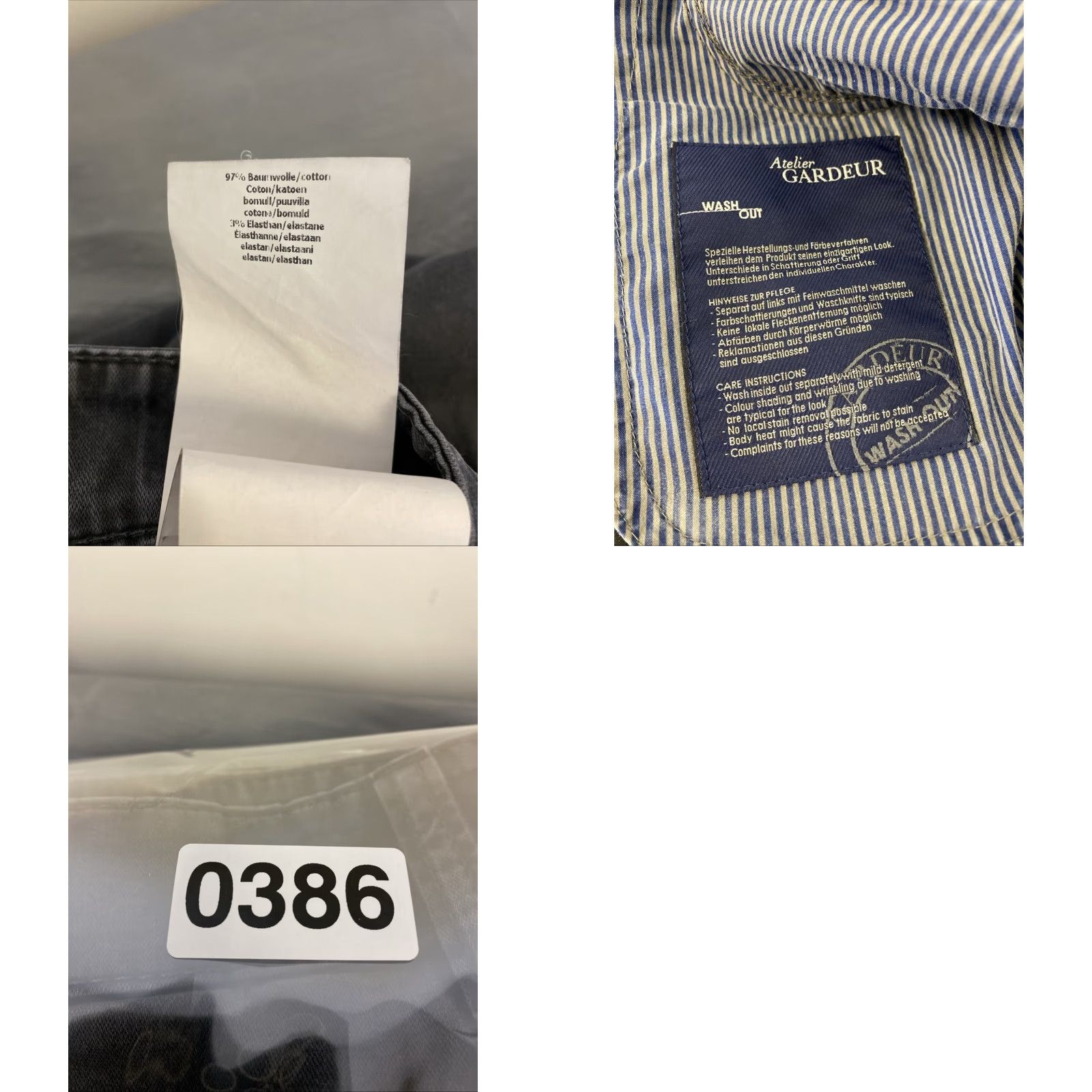Vintage Atelier Gardeur Navio Pants Men’s 36x34 Gray Regular Straight /0386 Size US 36 / EU 52 - 9 Thumbnail