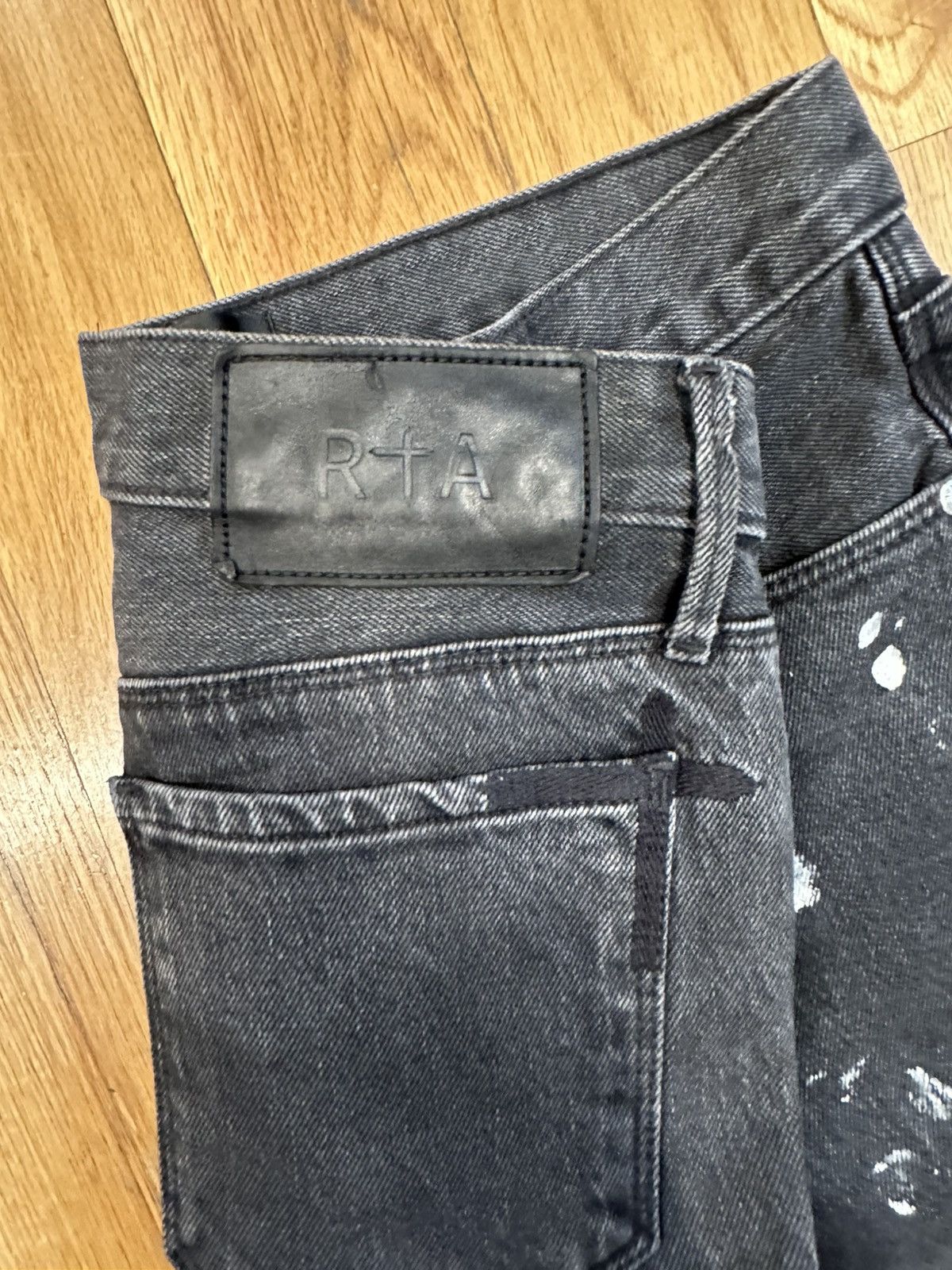 Rta Rta Paint Splatter Black Denim Jeans Size 28 Size US 28 / EU 44 - 4 Thumbnail