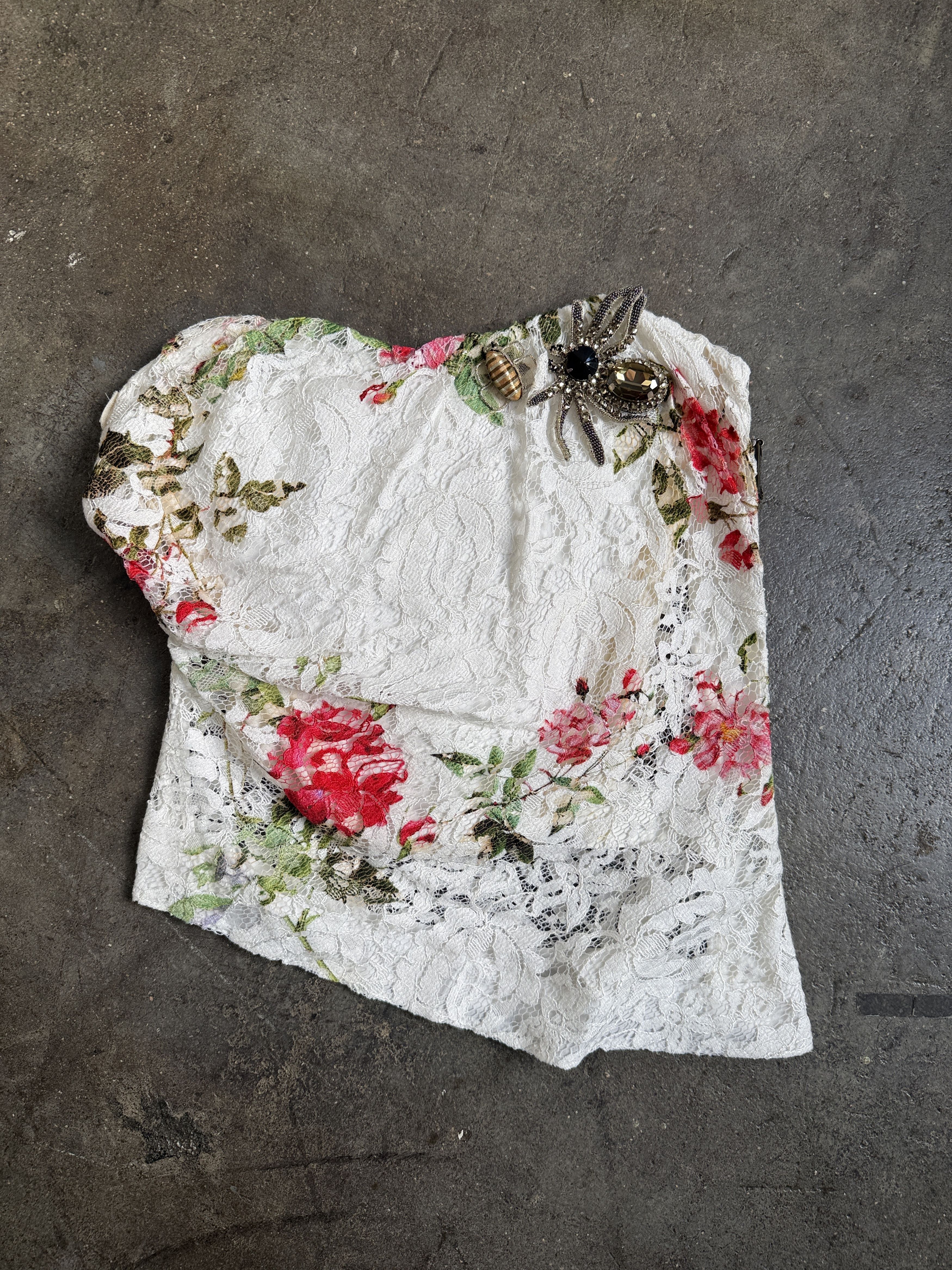 Vivienne Westwood Red Label INSANE S/S 2016 Lotus Flower Lace Corset Size S / US 4 / IT 40 - 3 Thumbnail