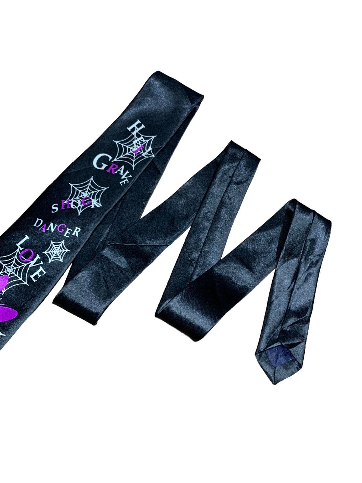 14th Addiction × Beauty Beast × KMRii Punk Love butterfly gothic rock bondage slim neck tie Size ONE SIZE - 4 Thumbnail