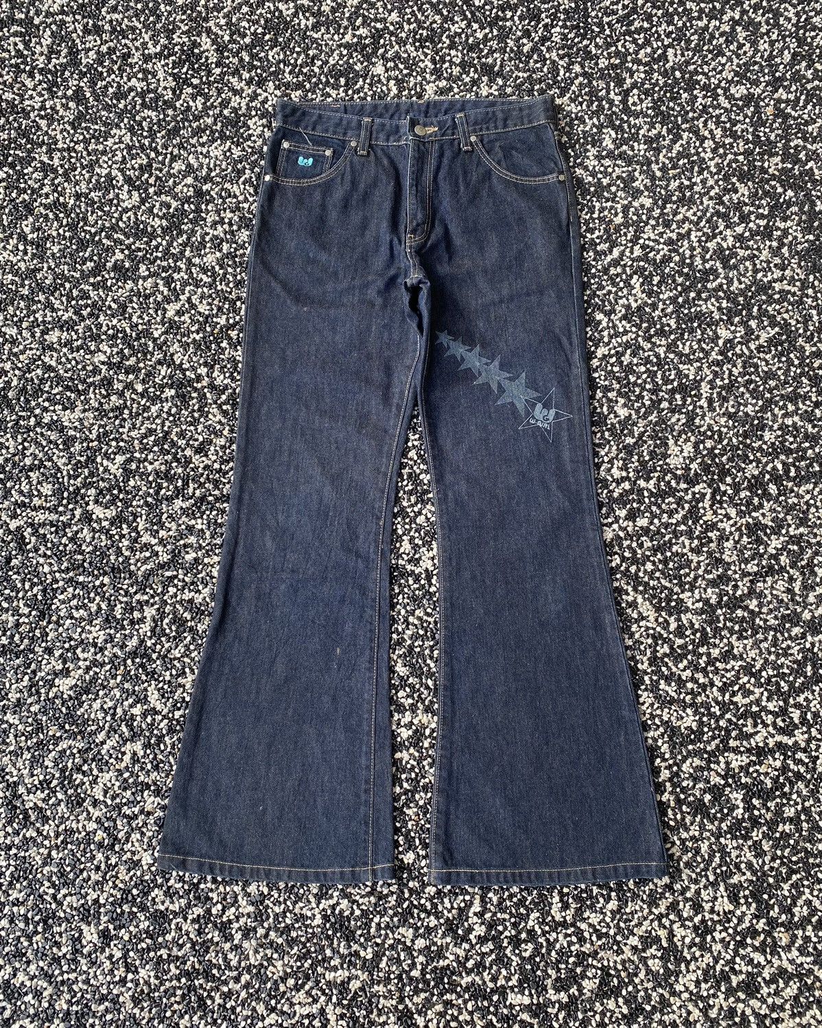 If Six Was Nine × Undercover FLARED🔥WRANGLER BELL BOTTOM W-GIRL FLARE DENIM JEANS Size US 30 / EU 46 - 9 Thumbnail