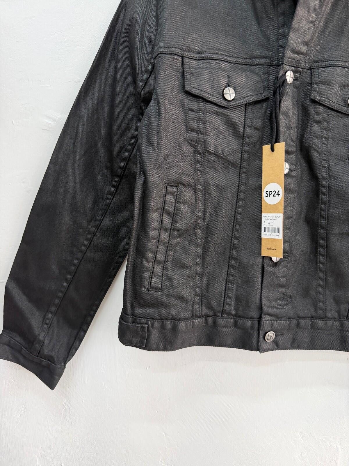Ksubi new ksubi mens denim classic jacket black waxed medium med m Size US M / EU 48-50 / 2 - 3 Thumbnail