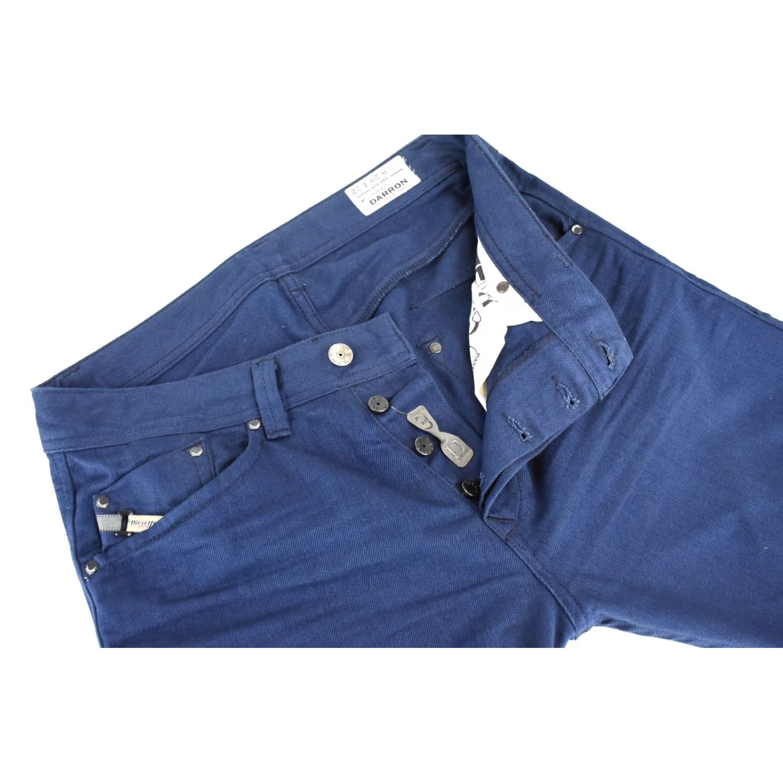 Diesel Diesel Darron Regular Slim-Tapered 008QU Jeans Men W29/L32 Blue Size US 29 - 4 Thumbnail