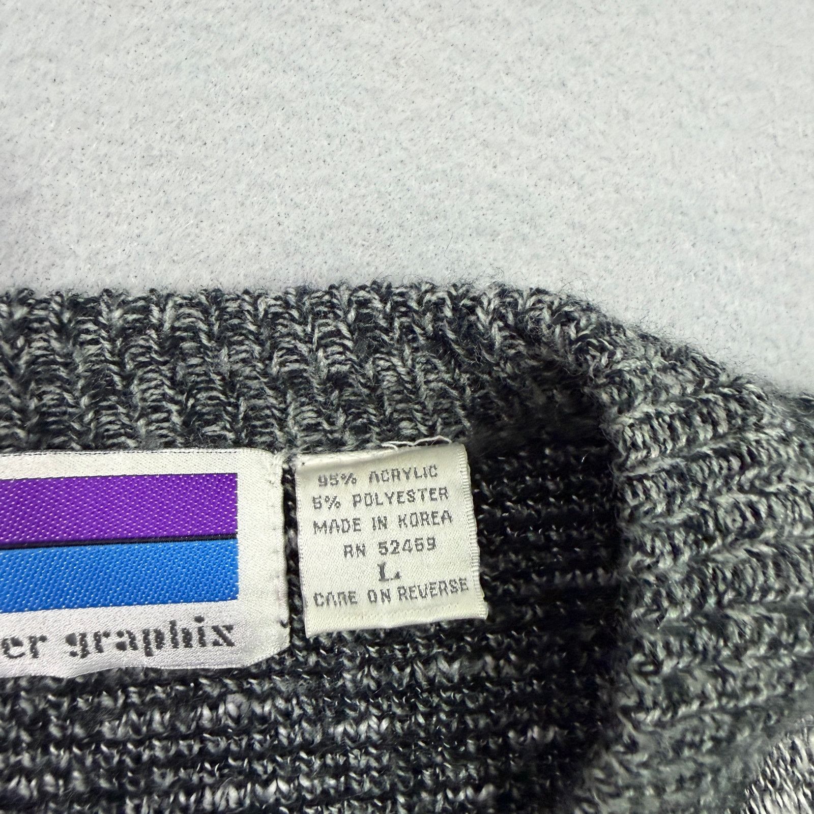 Vintage Vintage Sweater Graphix Cardigan Mens Large Geometric 90s Size US L / EU 52-54 / 3 - 5 Thumbnail