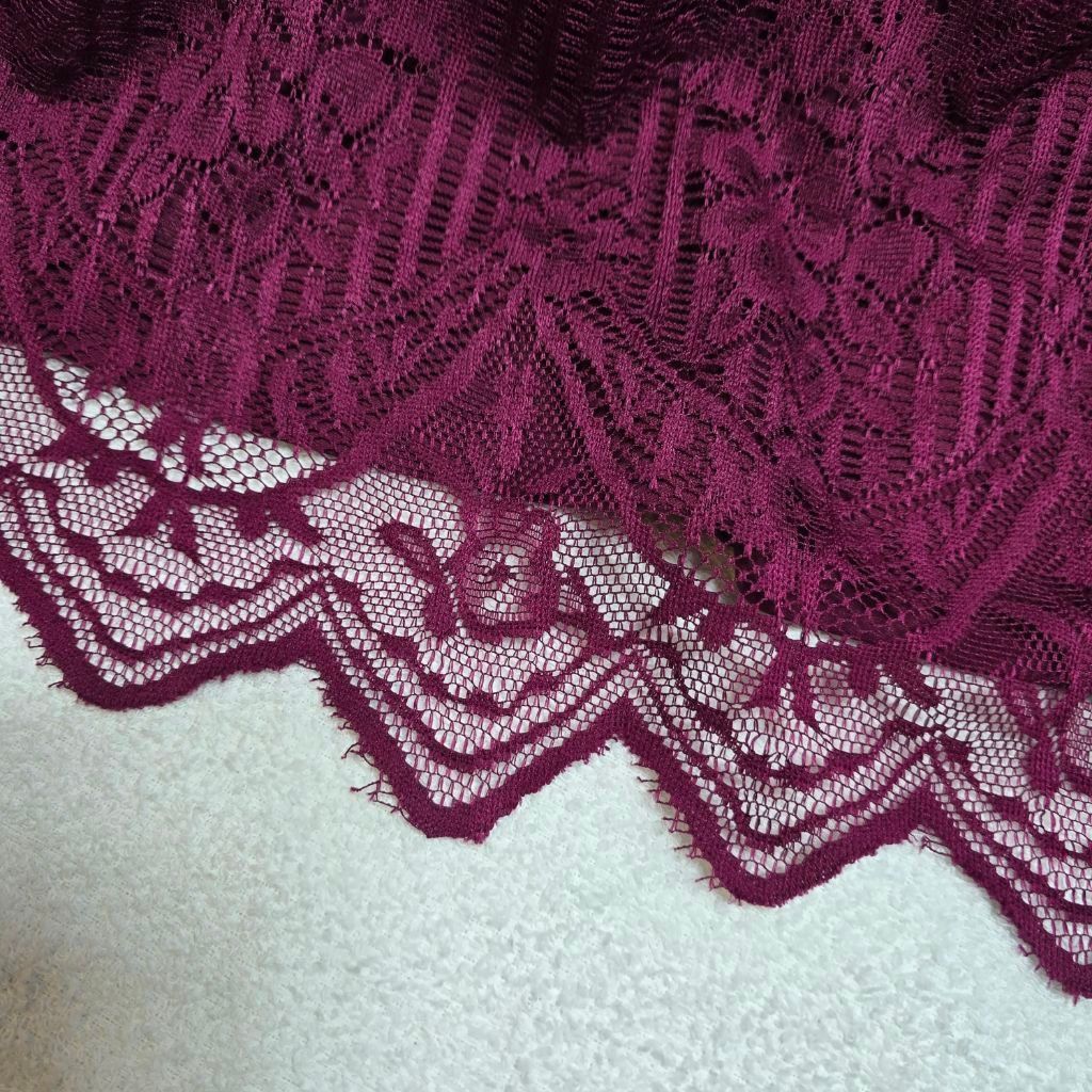 Maurice Lacroix Women's Maurices Magenta Lace Long Sleeve Dress S Size S / US 4 / IT 40 - 8 Thumbnail