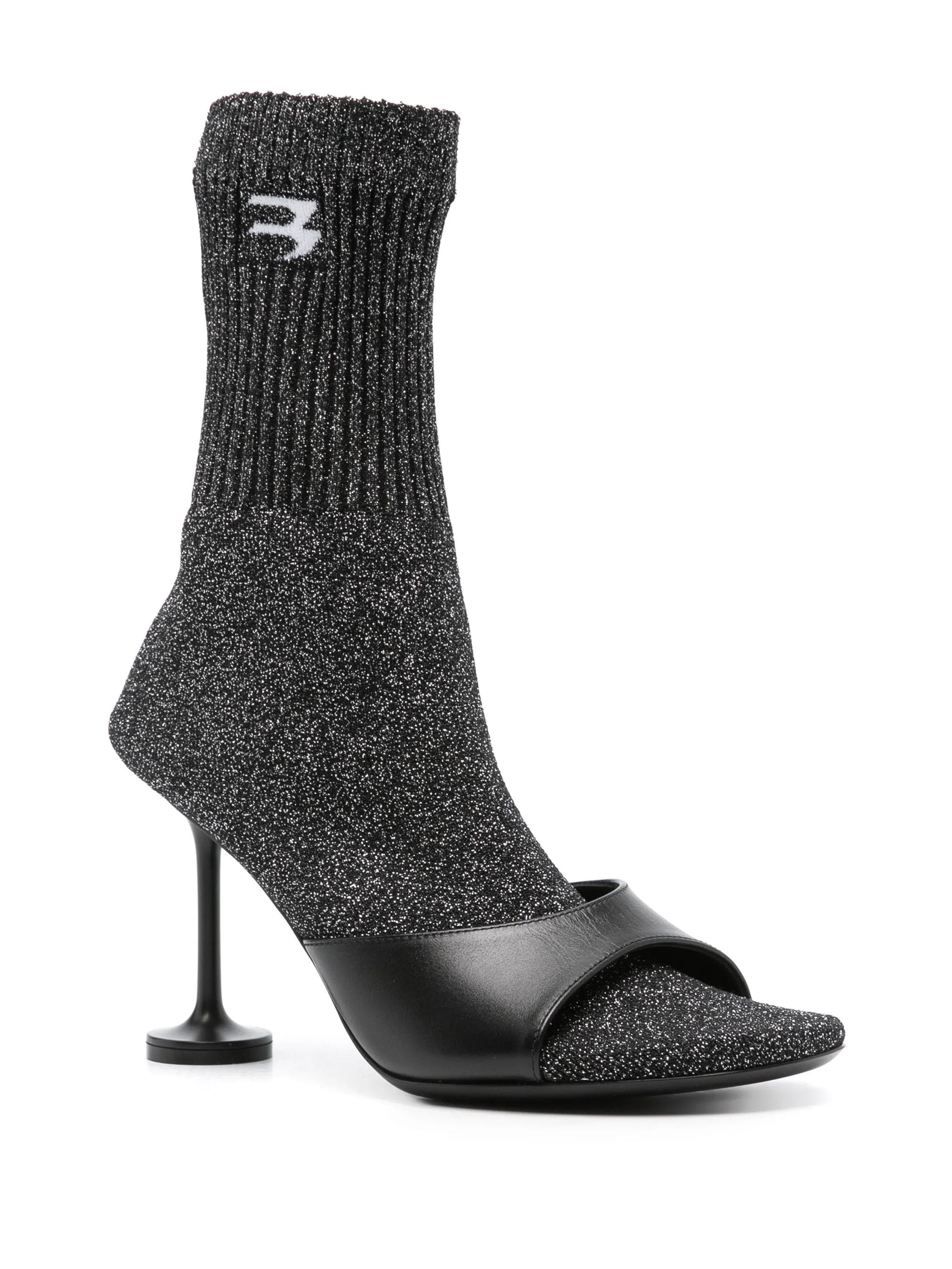 Balenciaga o1y0625 Sock Ankle Boots in Black/Gray Size US 8 / IT 38 - 2 Thumbnail