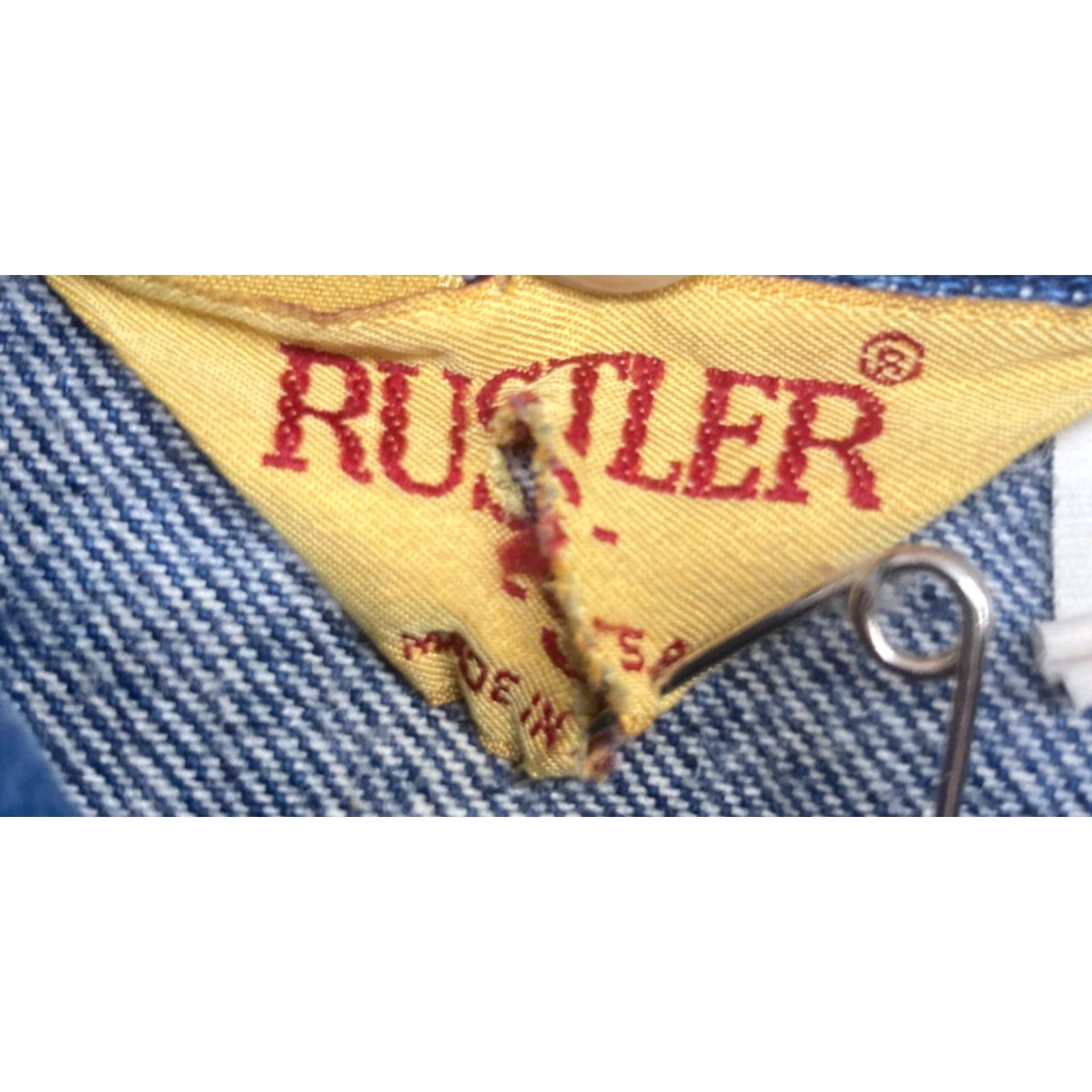 Vintage VINTAGE Rustler Denim Jacket Women Small 80s Western Trucker Casual Blue Size 28" / US 6 / IT 42 - 2 Thumbnail