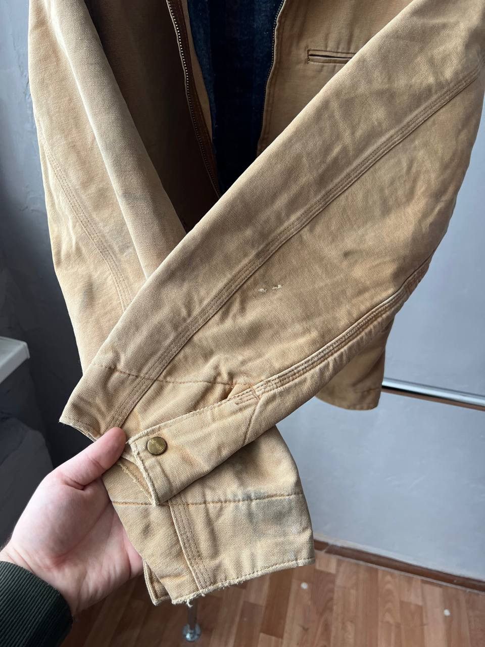 Carhartt 90’S CARHARTT TRASHED DETROID AMERICAN ICONIC JACKET COAT 42 Size US M / EU 48-50 / 2 - 12 Thumbnail